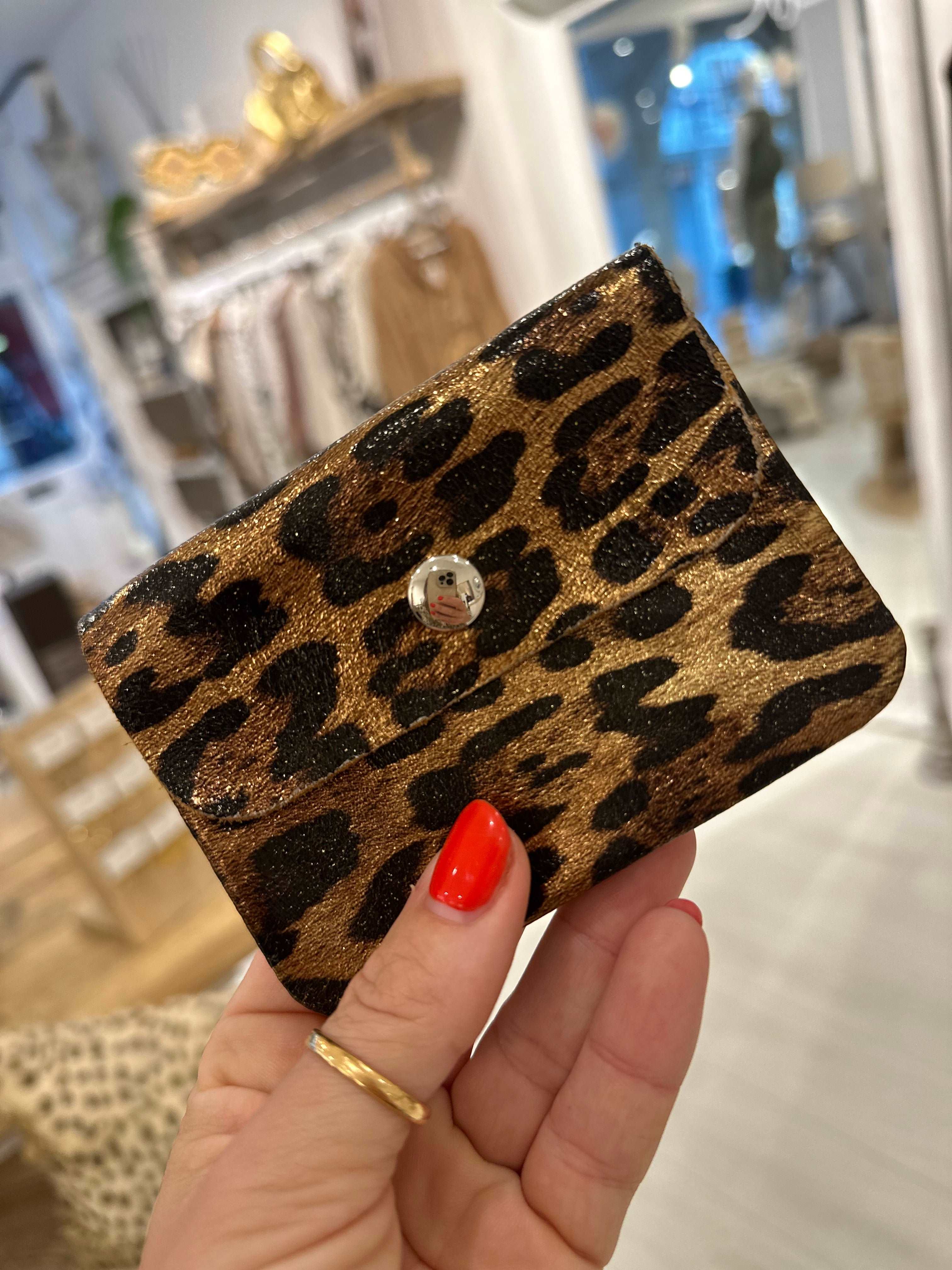 Leopard Print Mini Purse