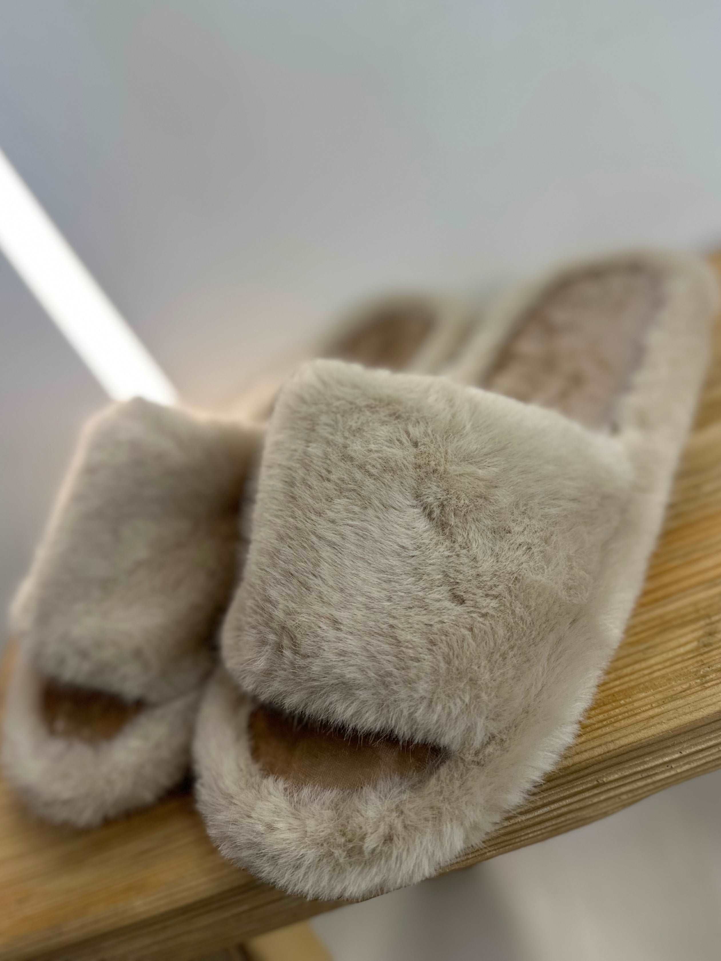 Slider Faux Fur Slippers