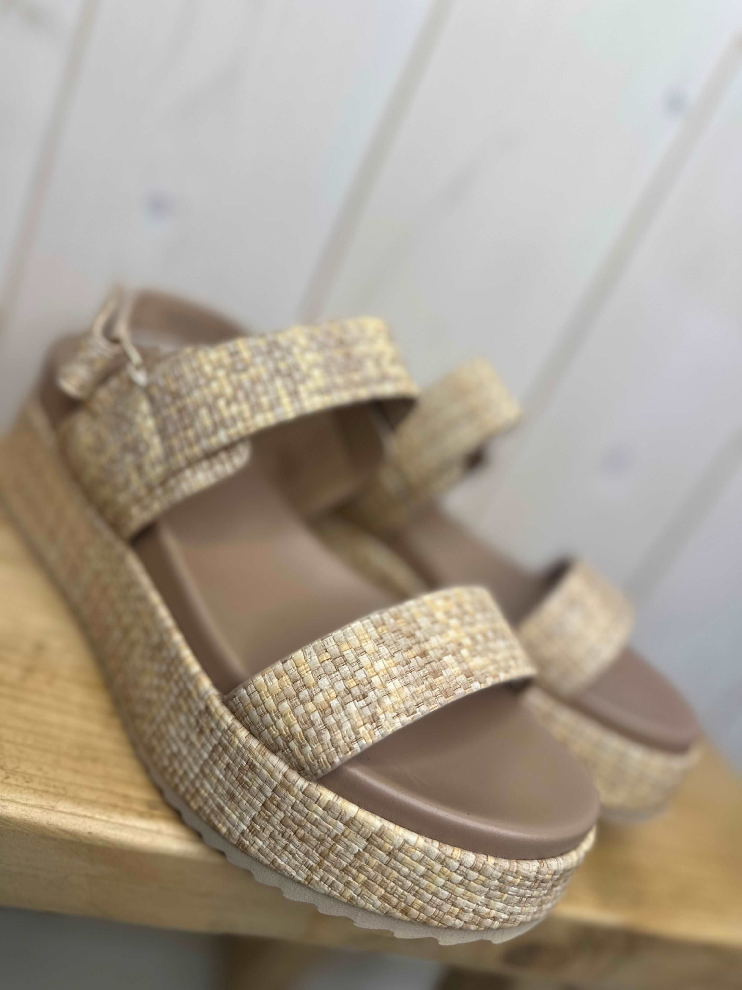 Platform Weave Sandals