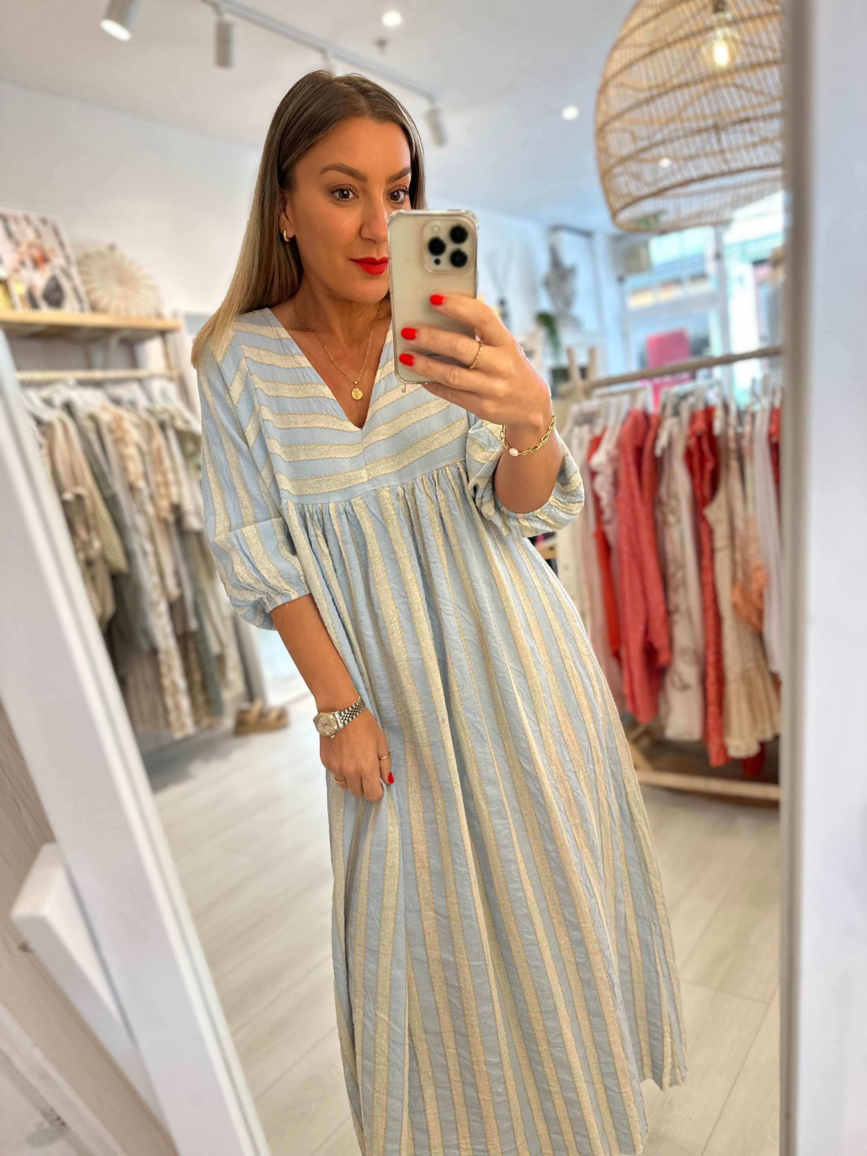 Katie Striped Maxi Dress