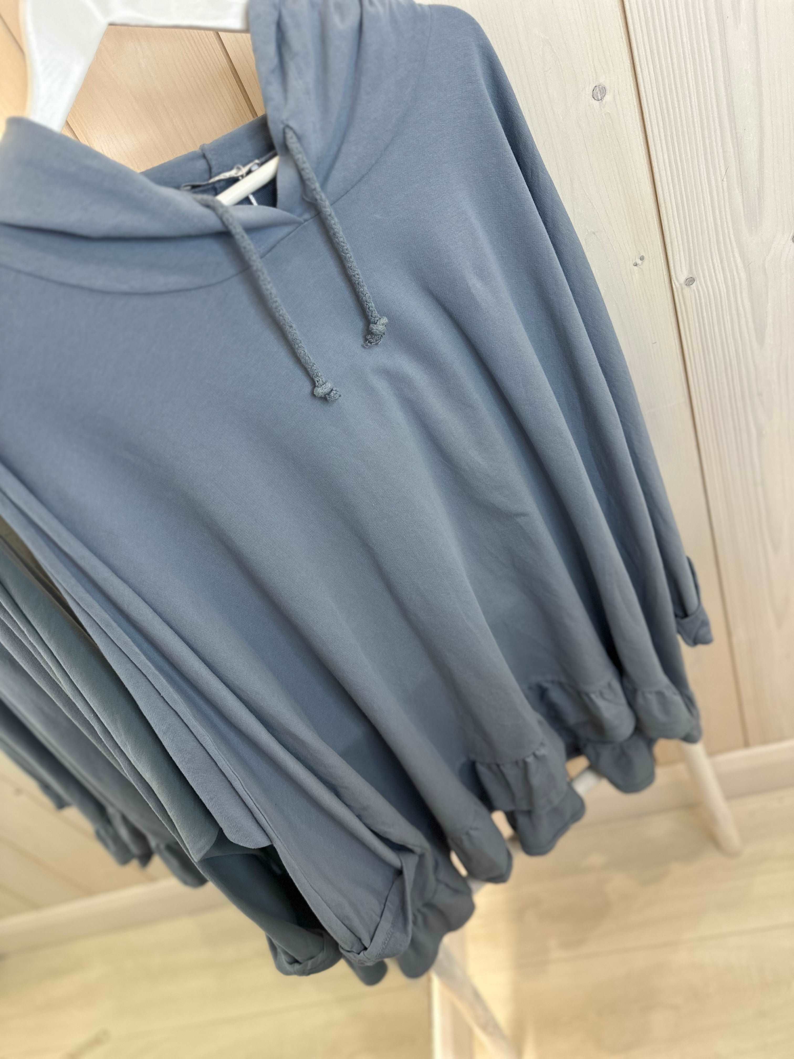 Frill Trim Hoodie