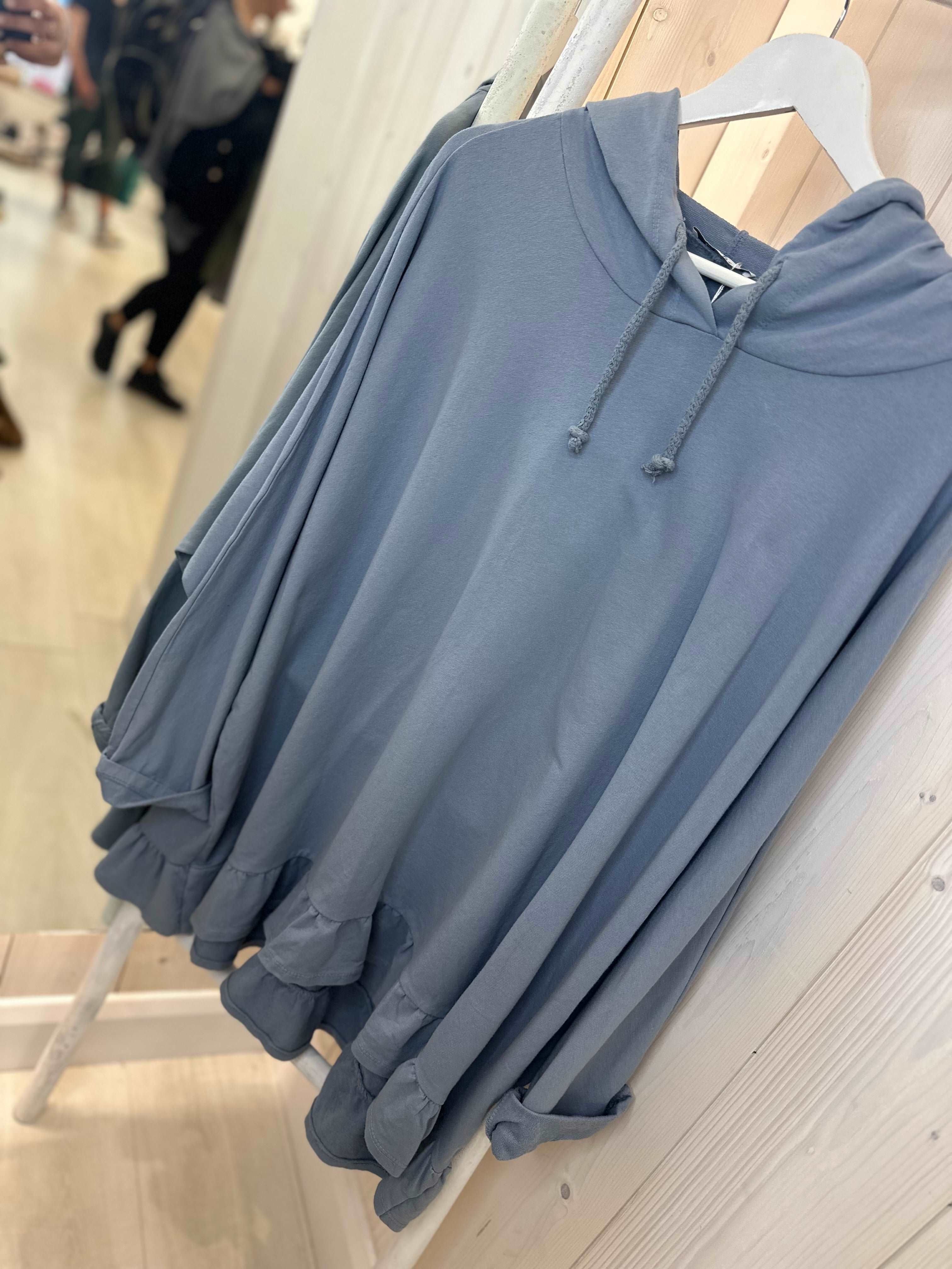 Frill Trim Hoodie