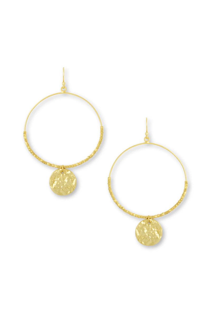 Dominique Large Hoop Earrings