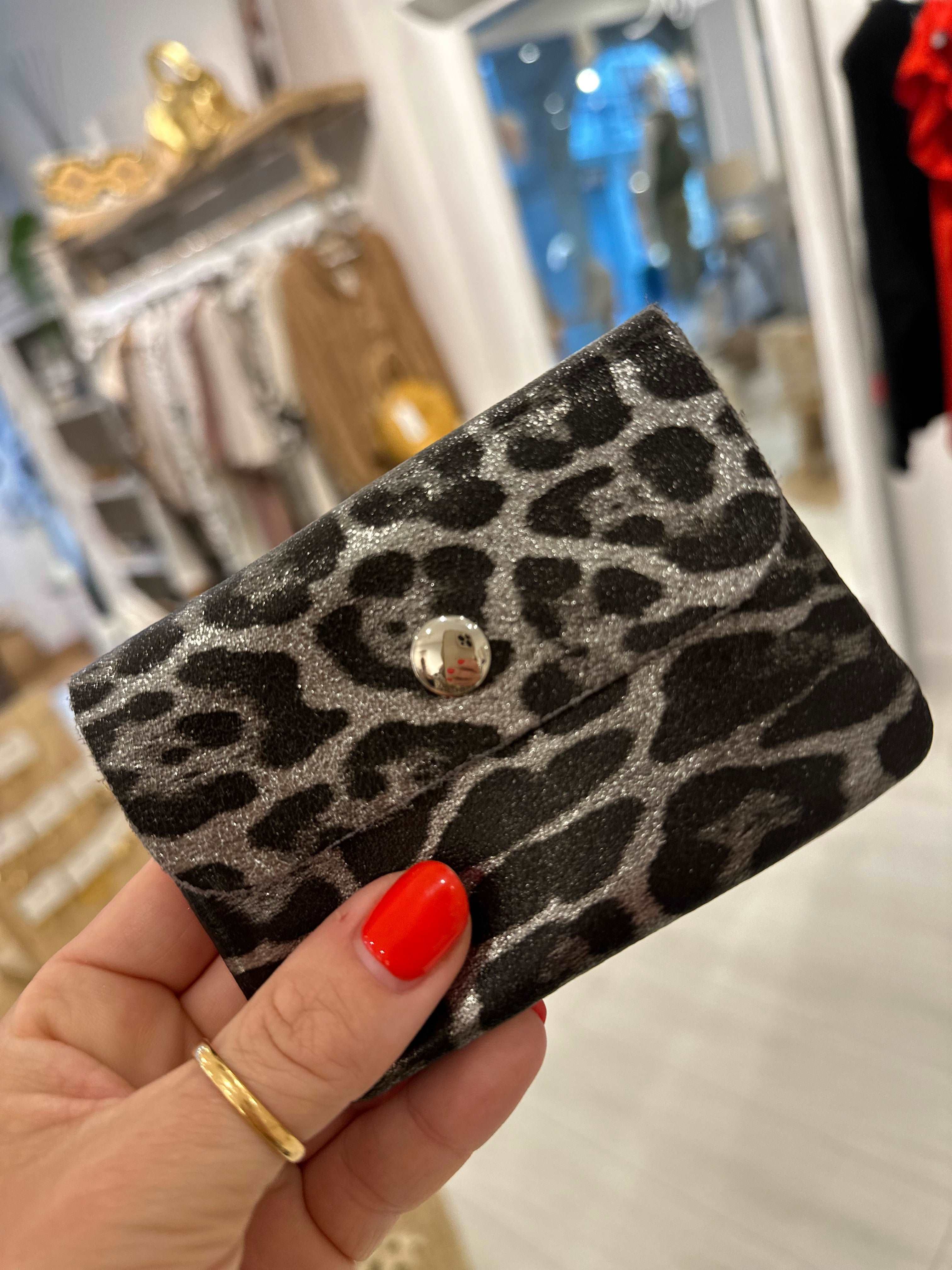 Leopard Print Mini Purse