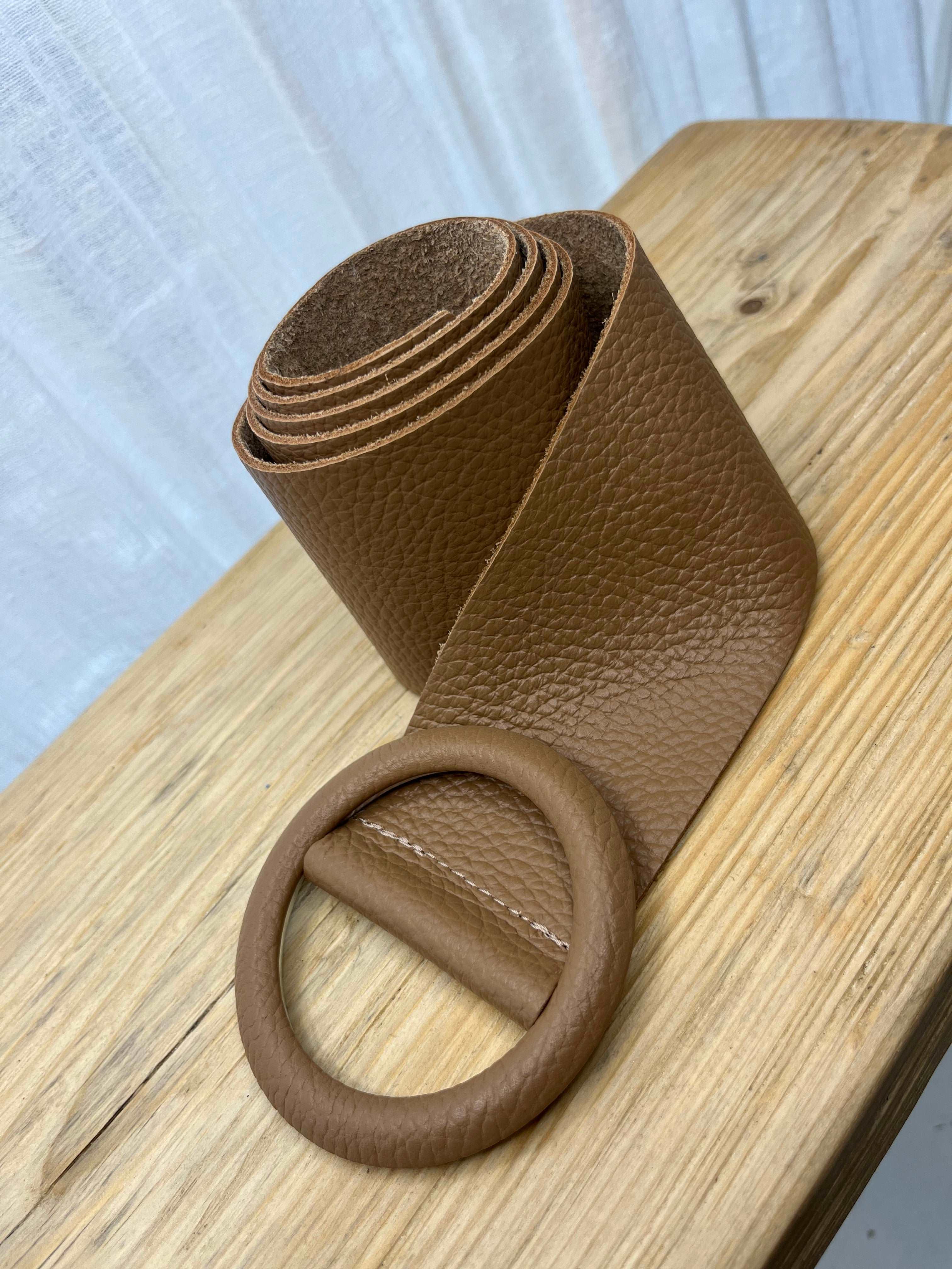 Leather Wide Belt