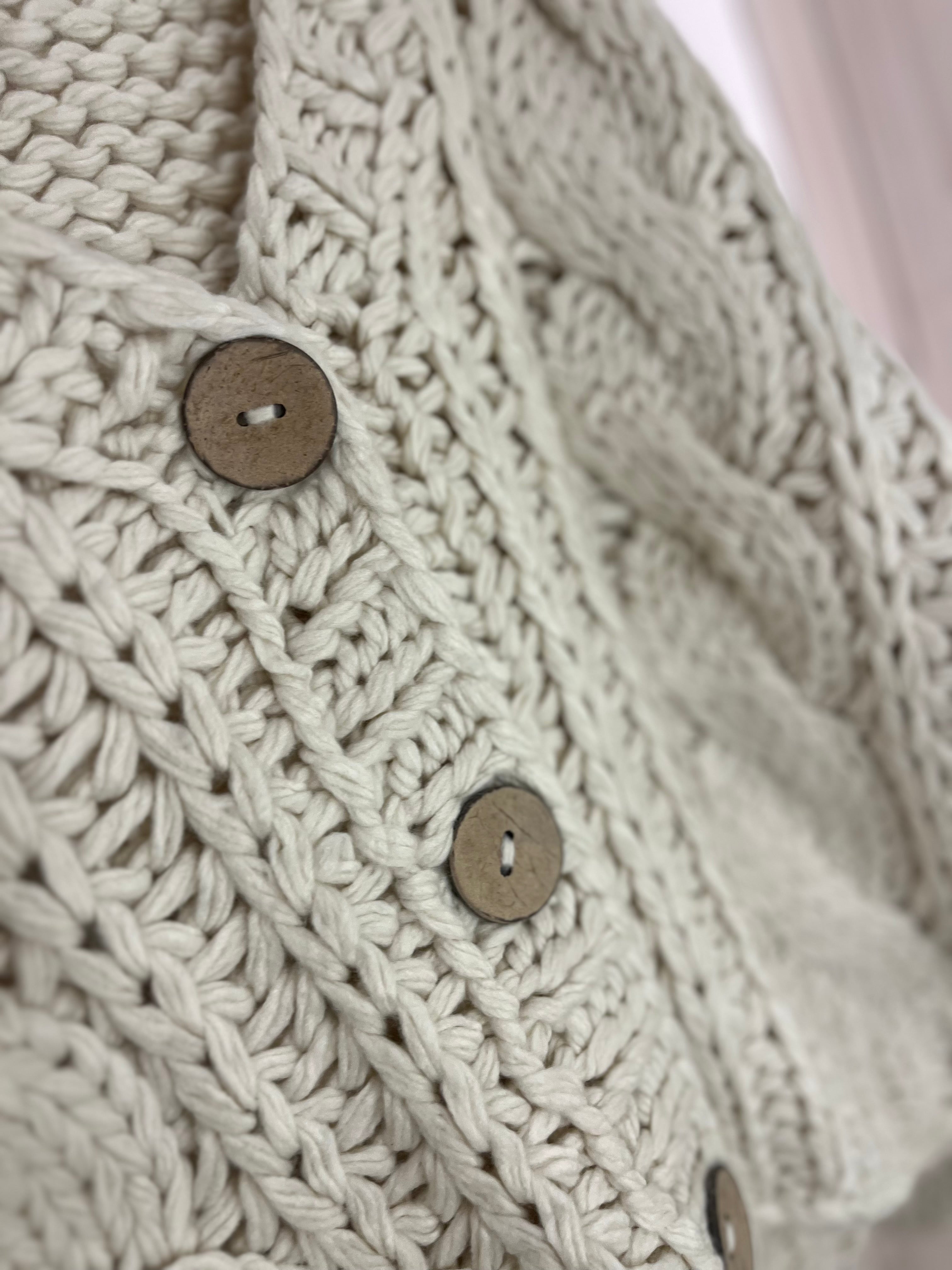 Zahra Button Front Knit Cardigan