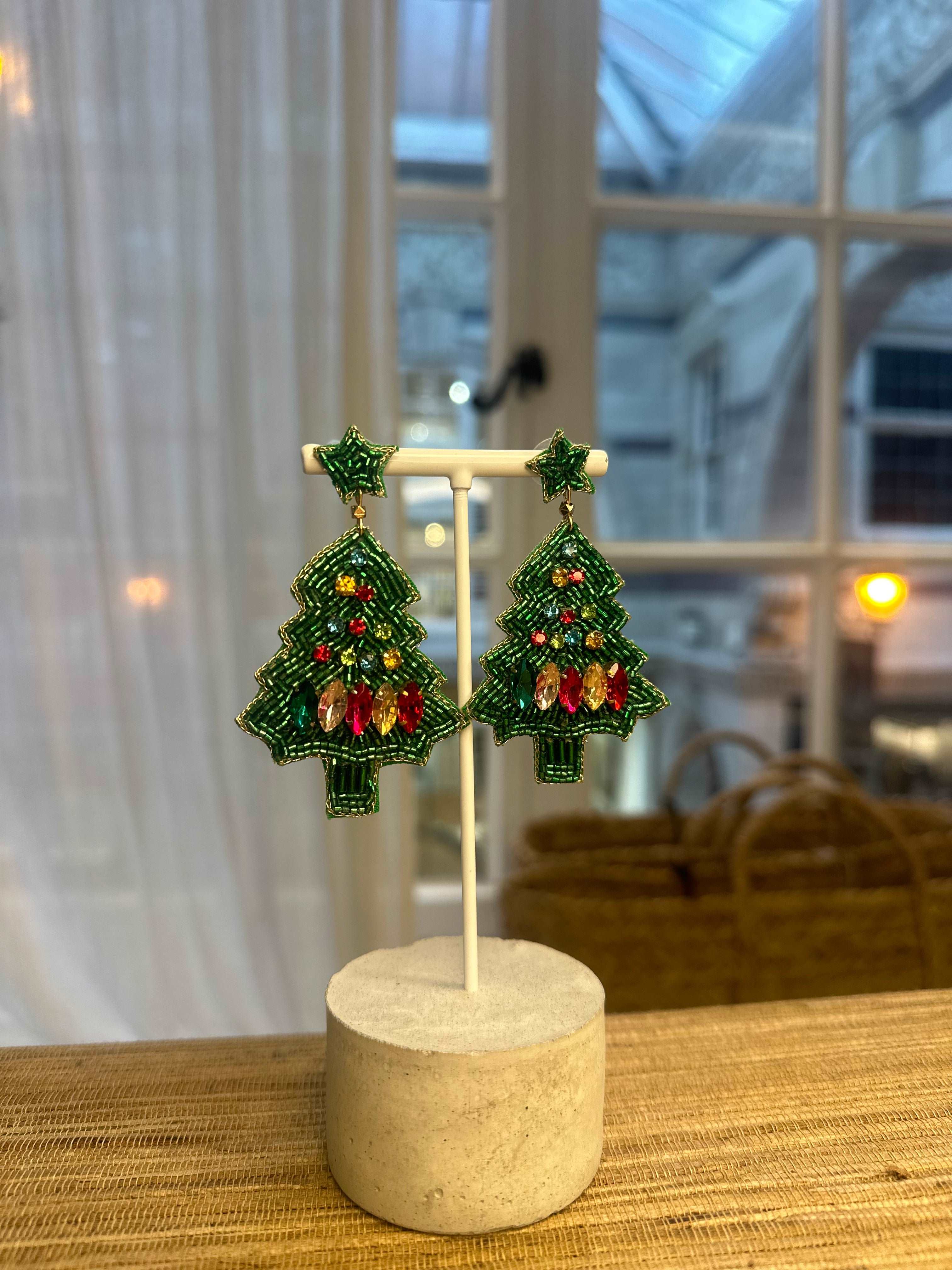 My Doris - Christmas Tree Dangle Earrings