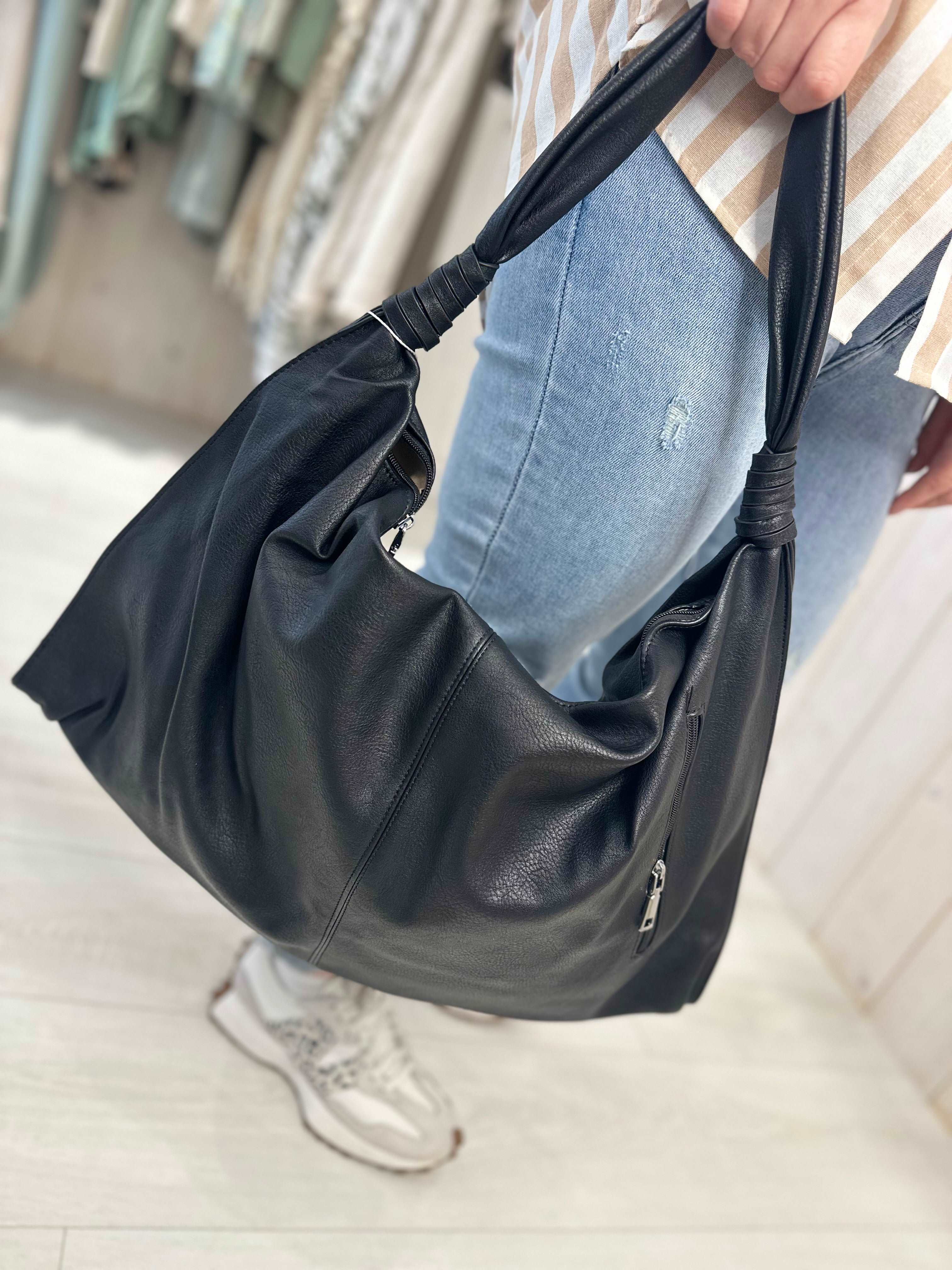 Black Slouch Handbag