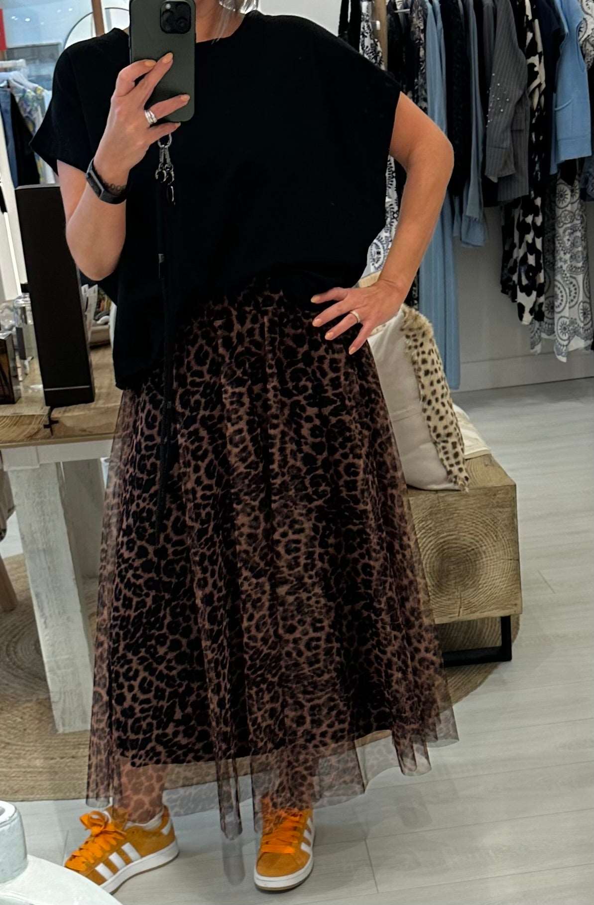 Leopard Tulle Skirt