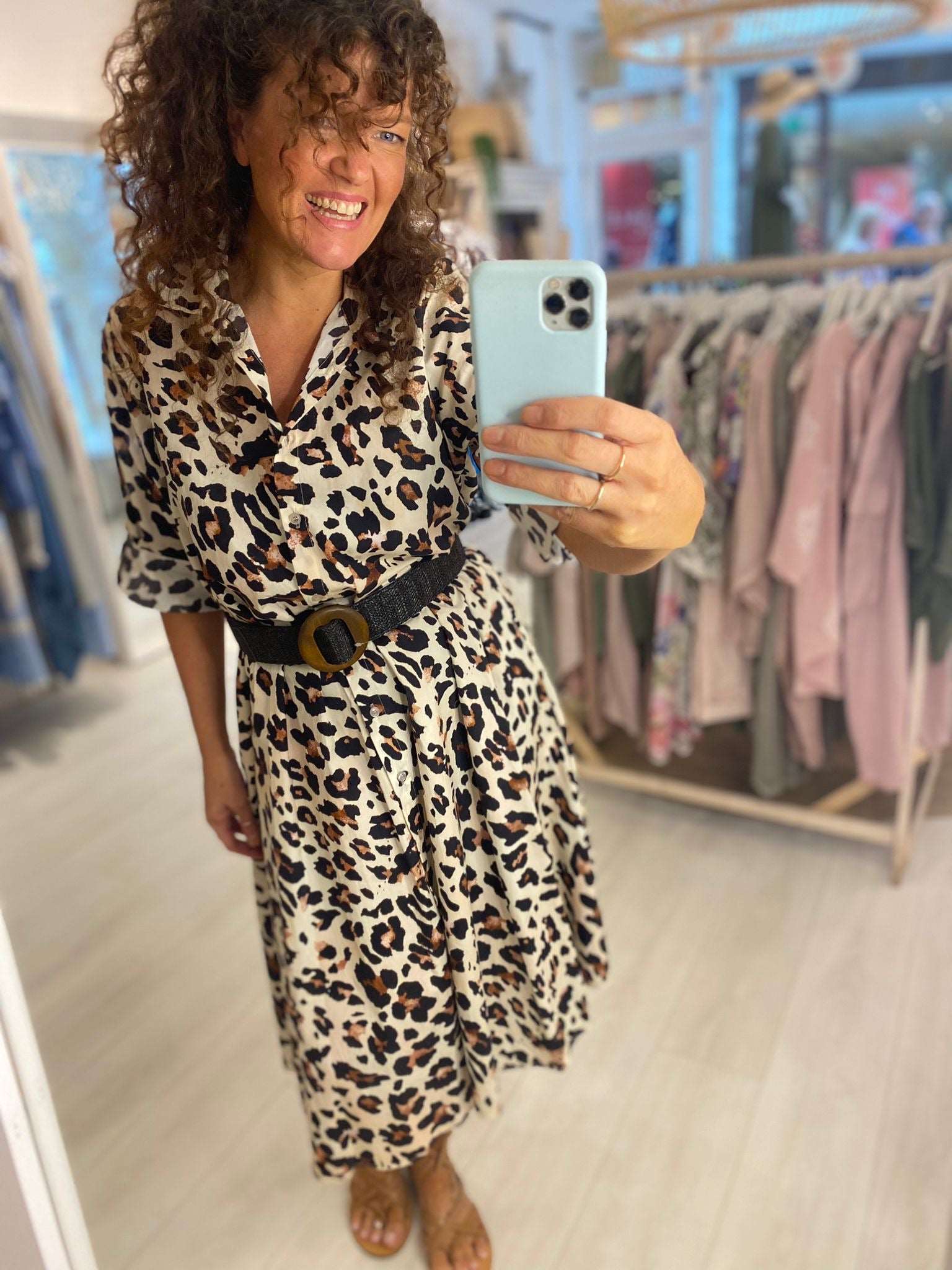 Liliana Leopard Shirt Dress