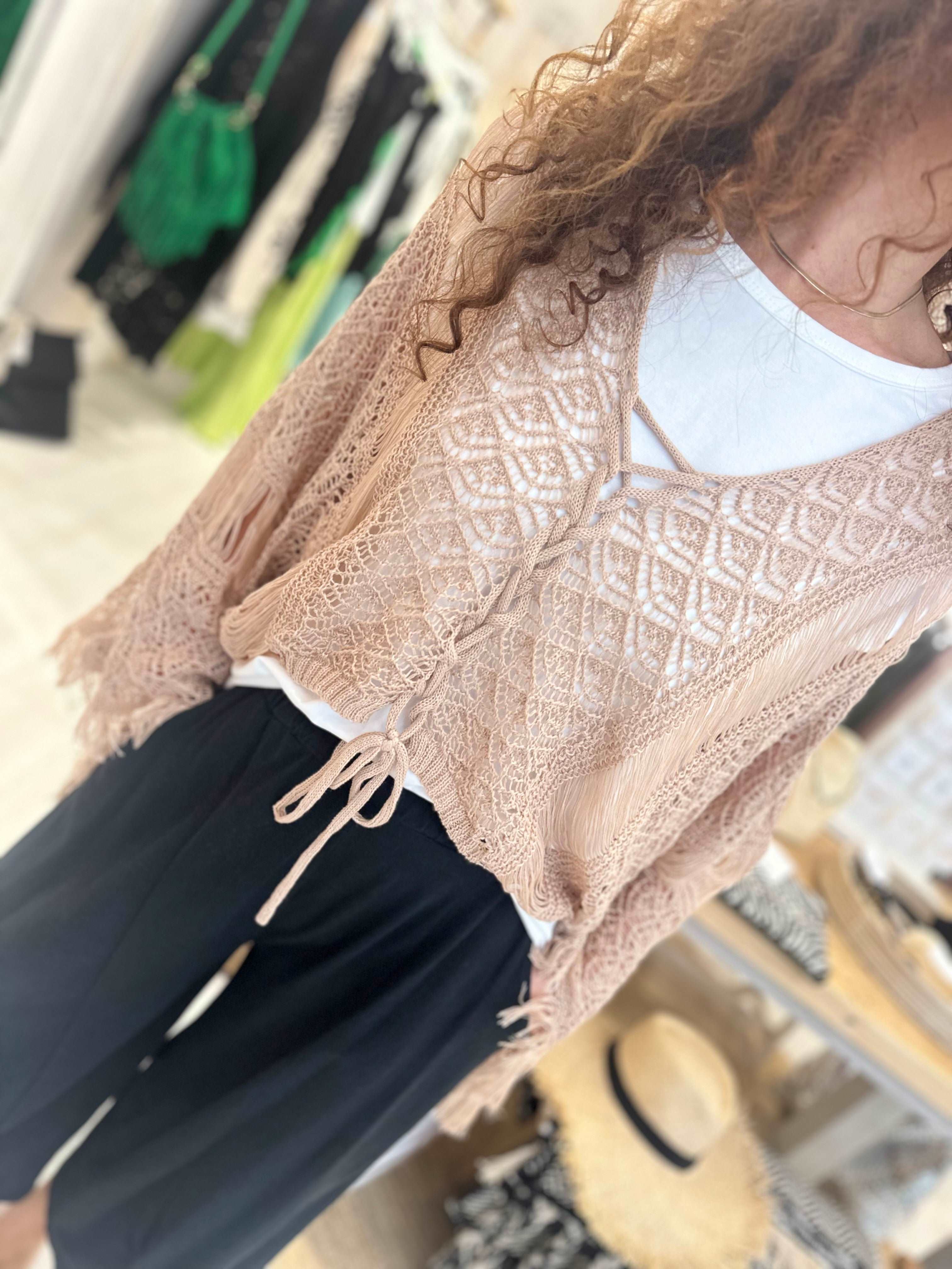 Taylor Crochet Boho Top