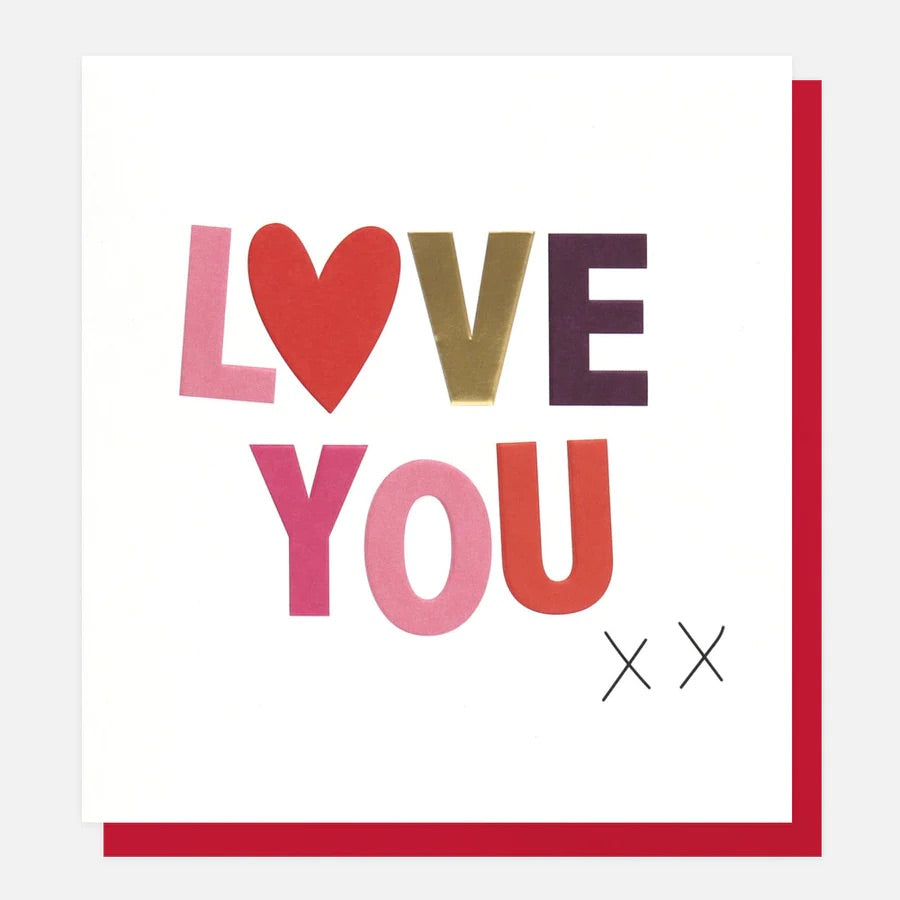 Kisses Love You Card