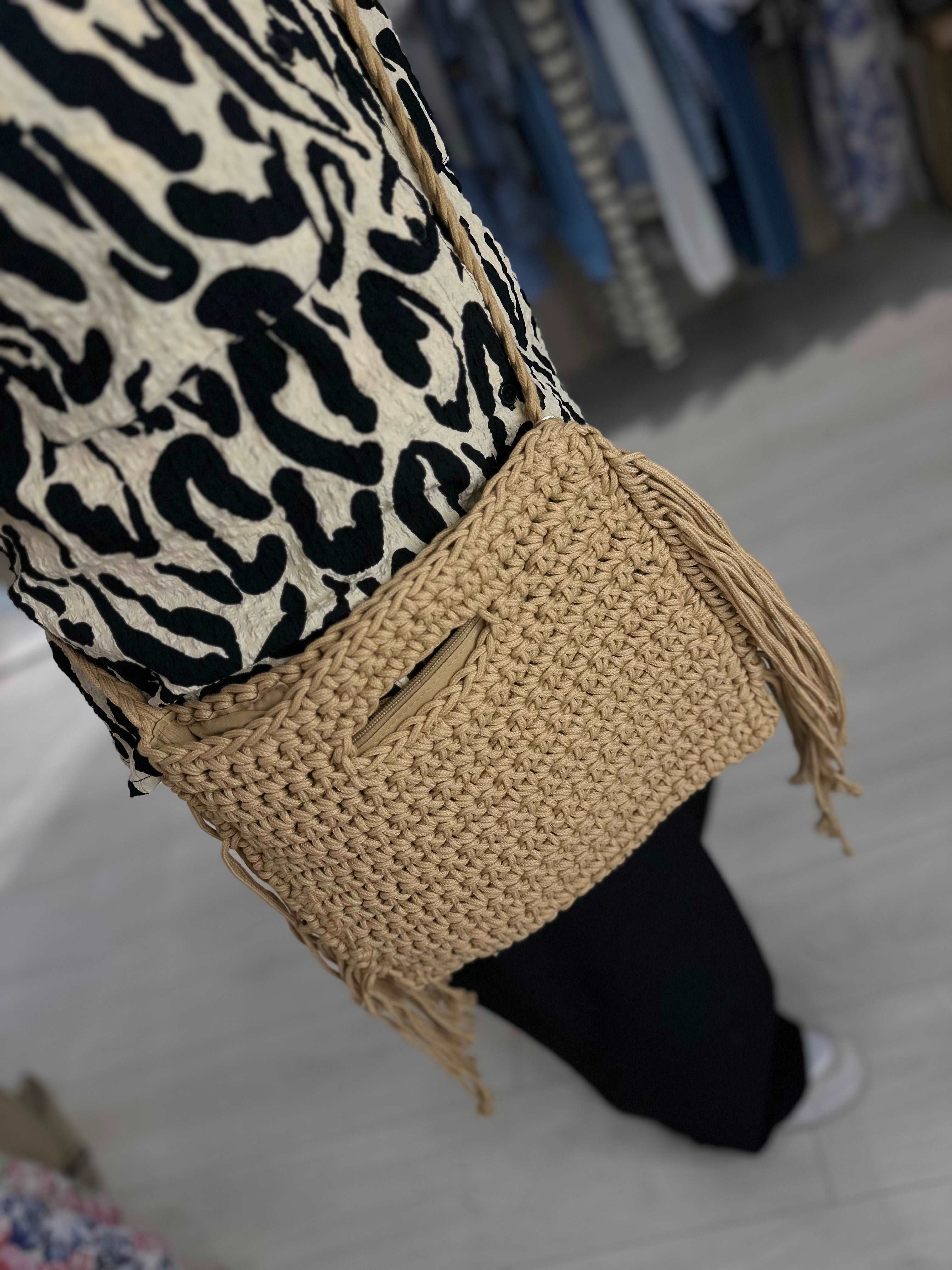 Crochet Cross Body Bag