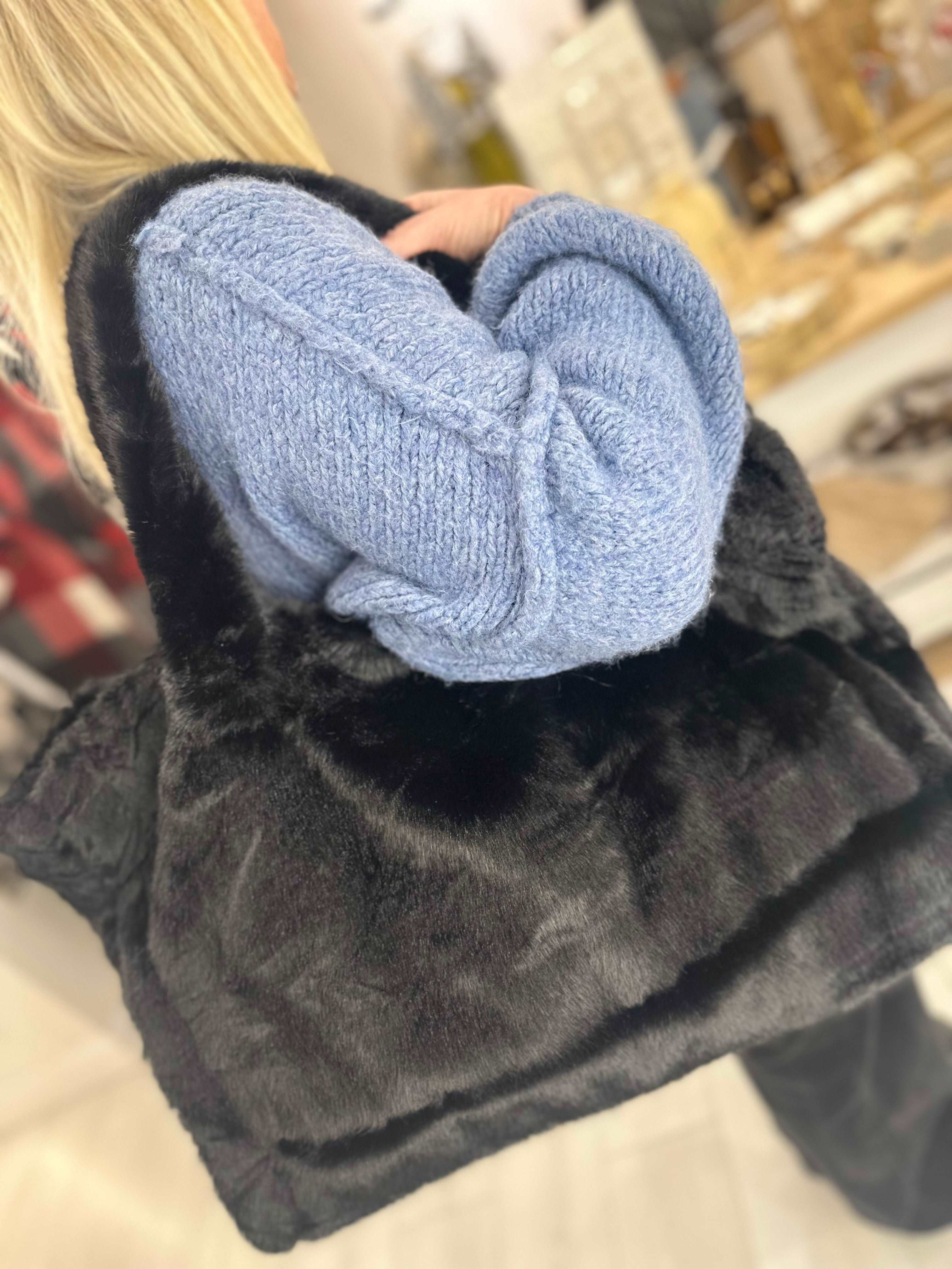 Faux Fur Tote Bag