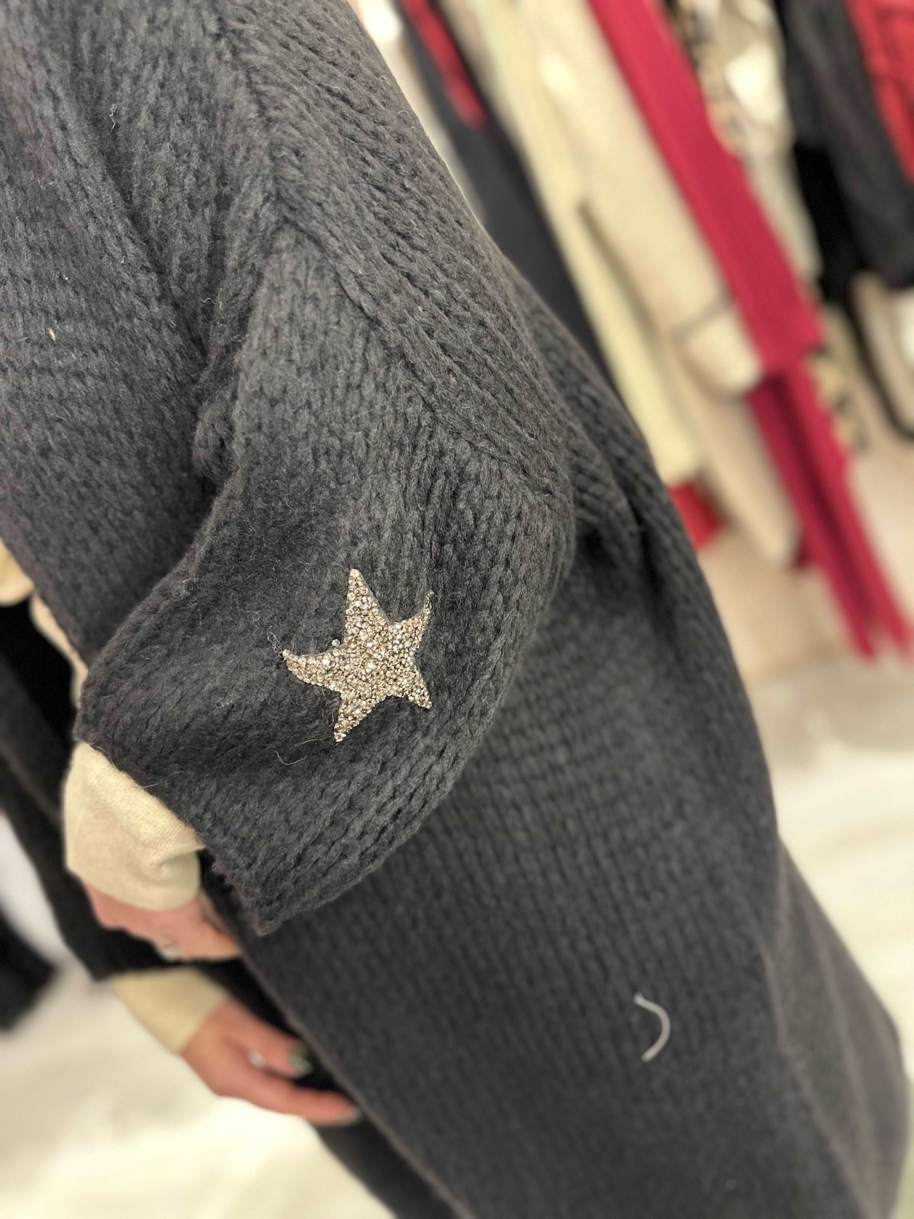 Lyra Star Open Cardigan