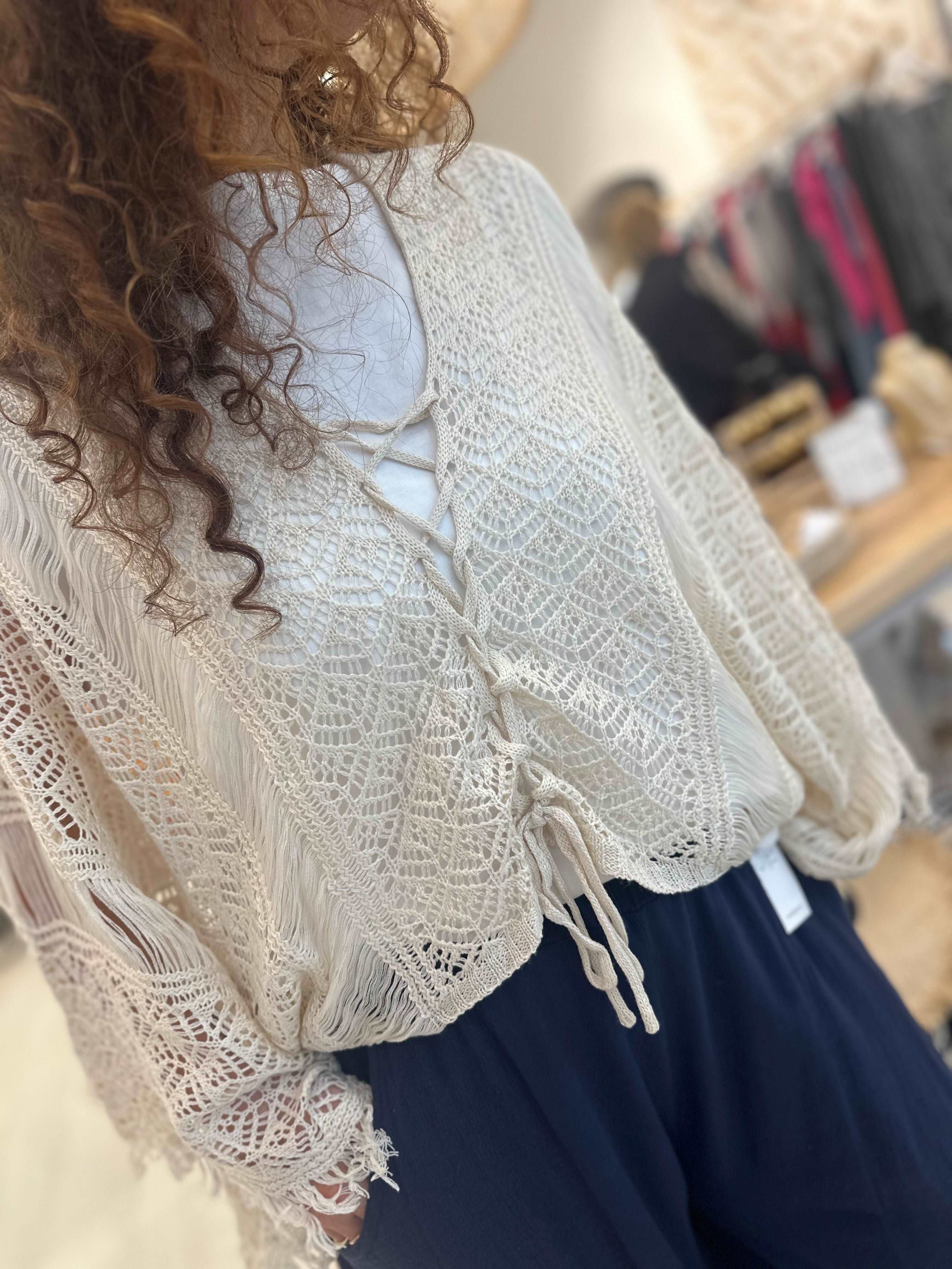 Taylor Crochet Boho Top