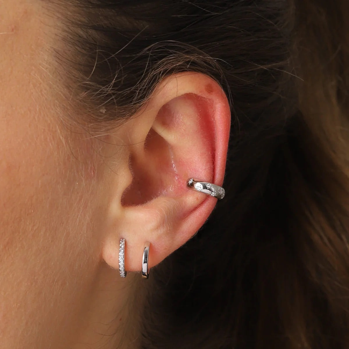 Compass star ear cuff