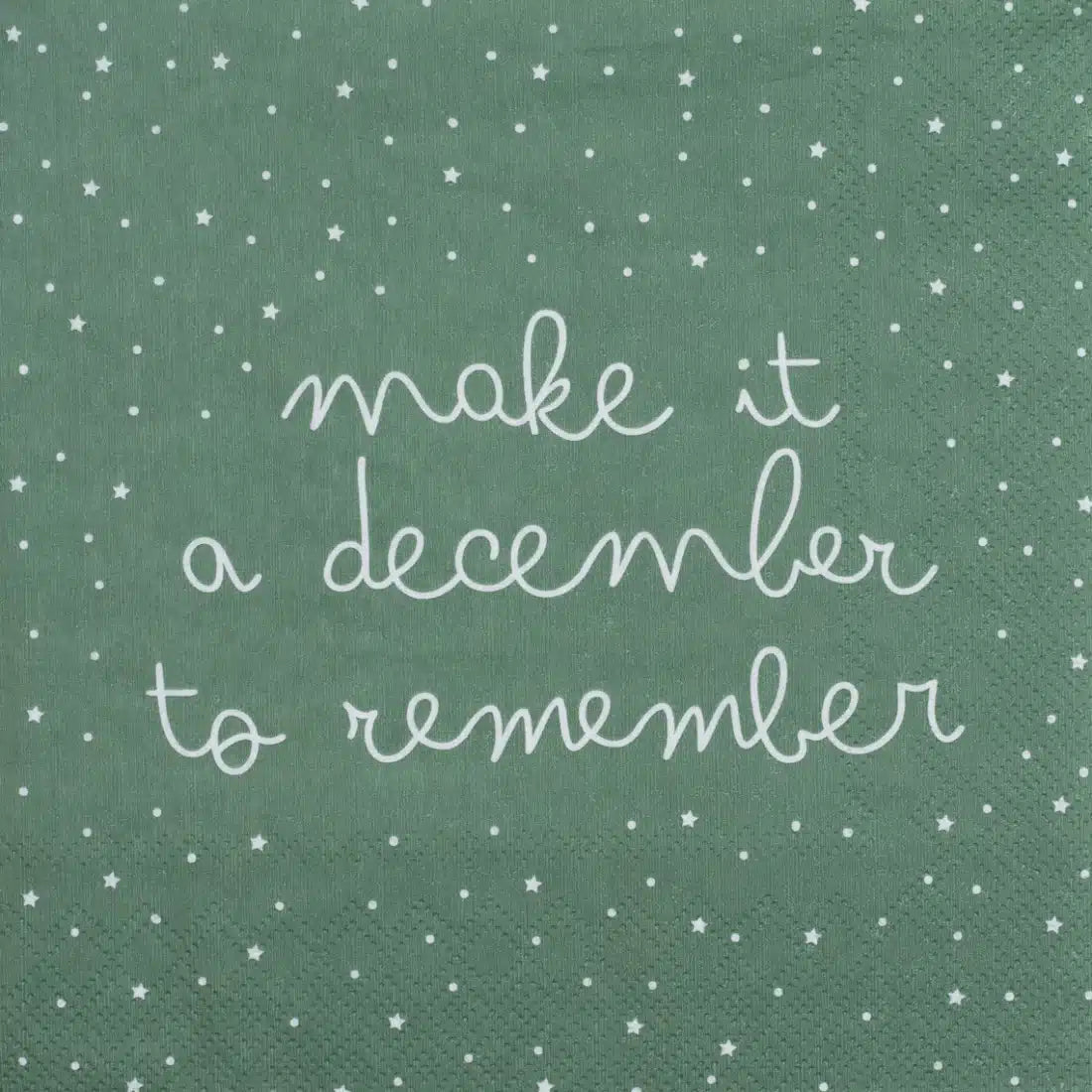 'Make it a December to Remember' Napkin