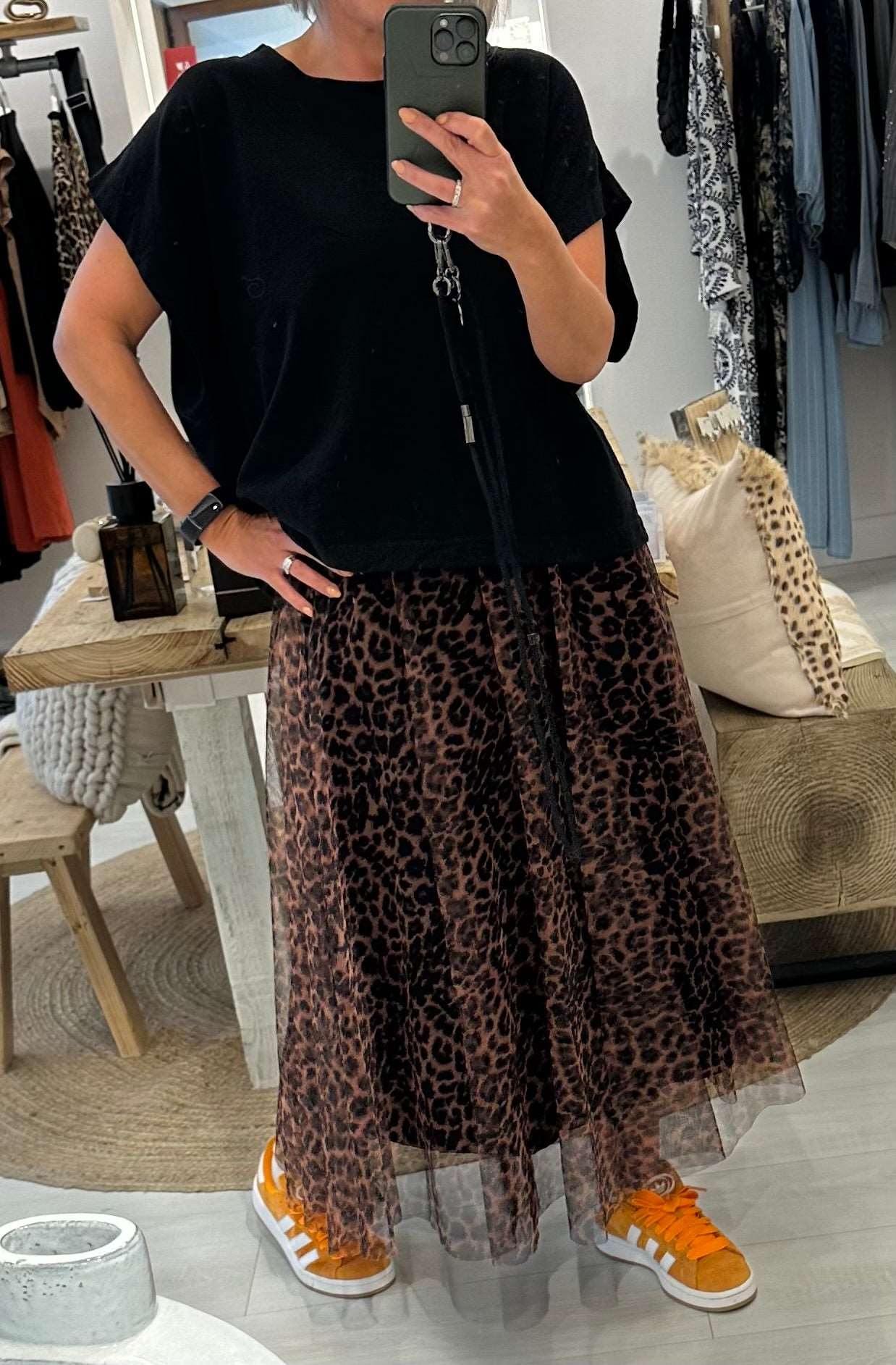 Leopard Tulle Skirt