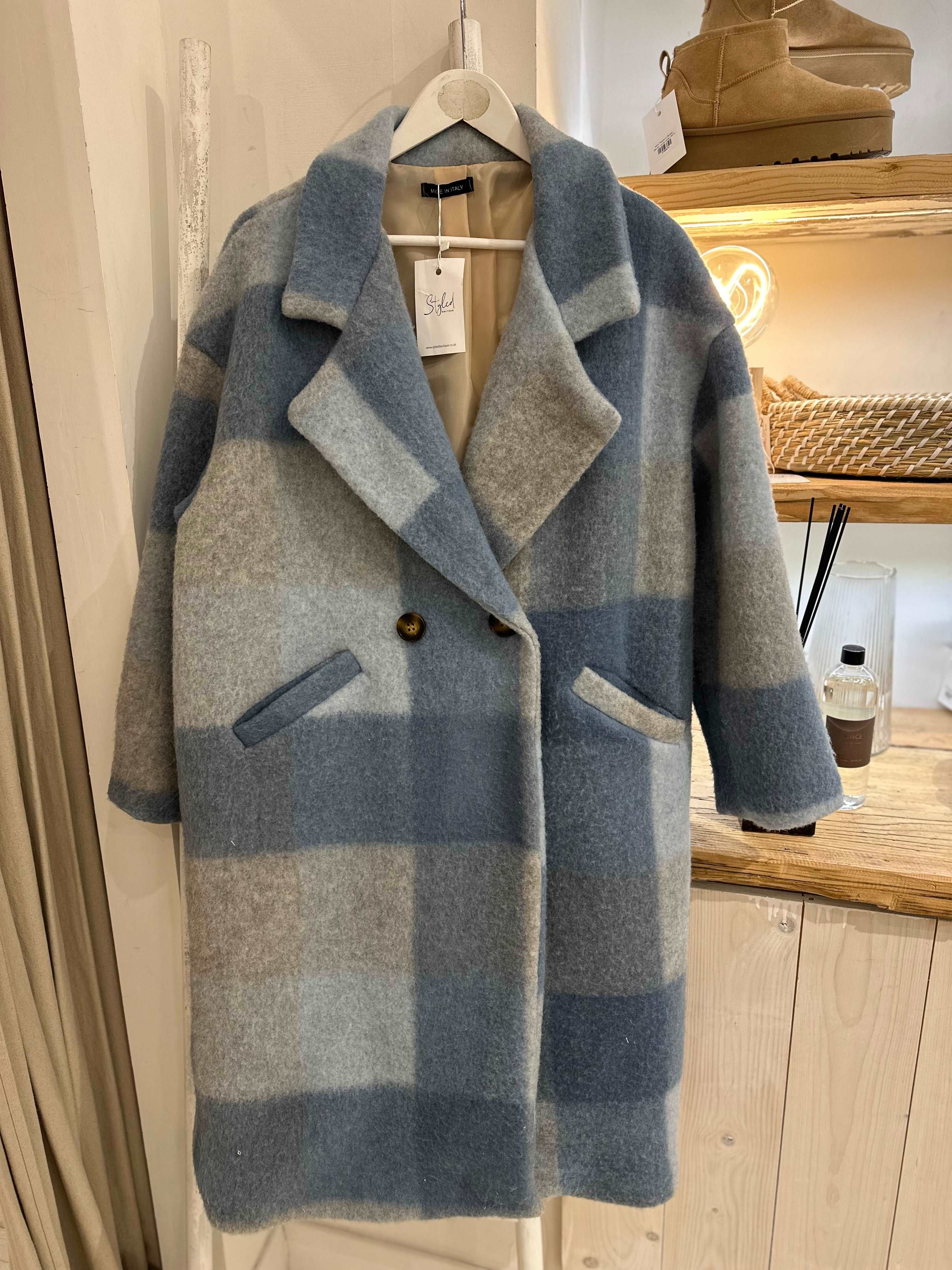 Alexandra Check Coat