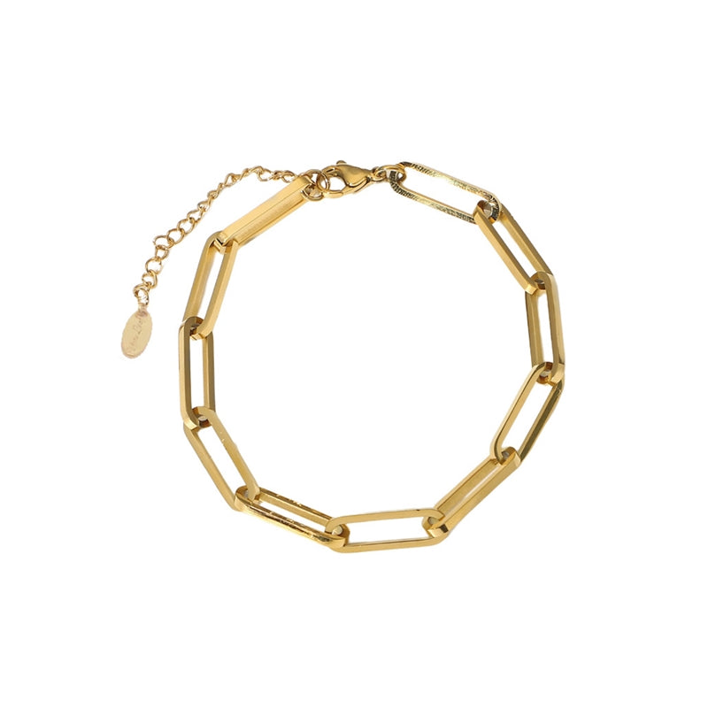 Long Links Bracelet in 18K Gold Plated