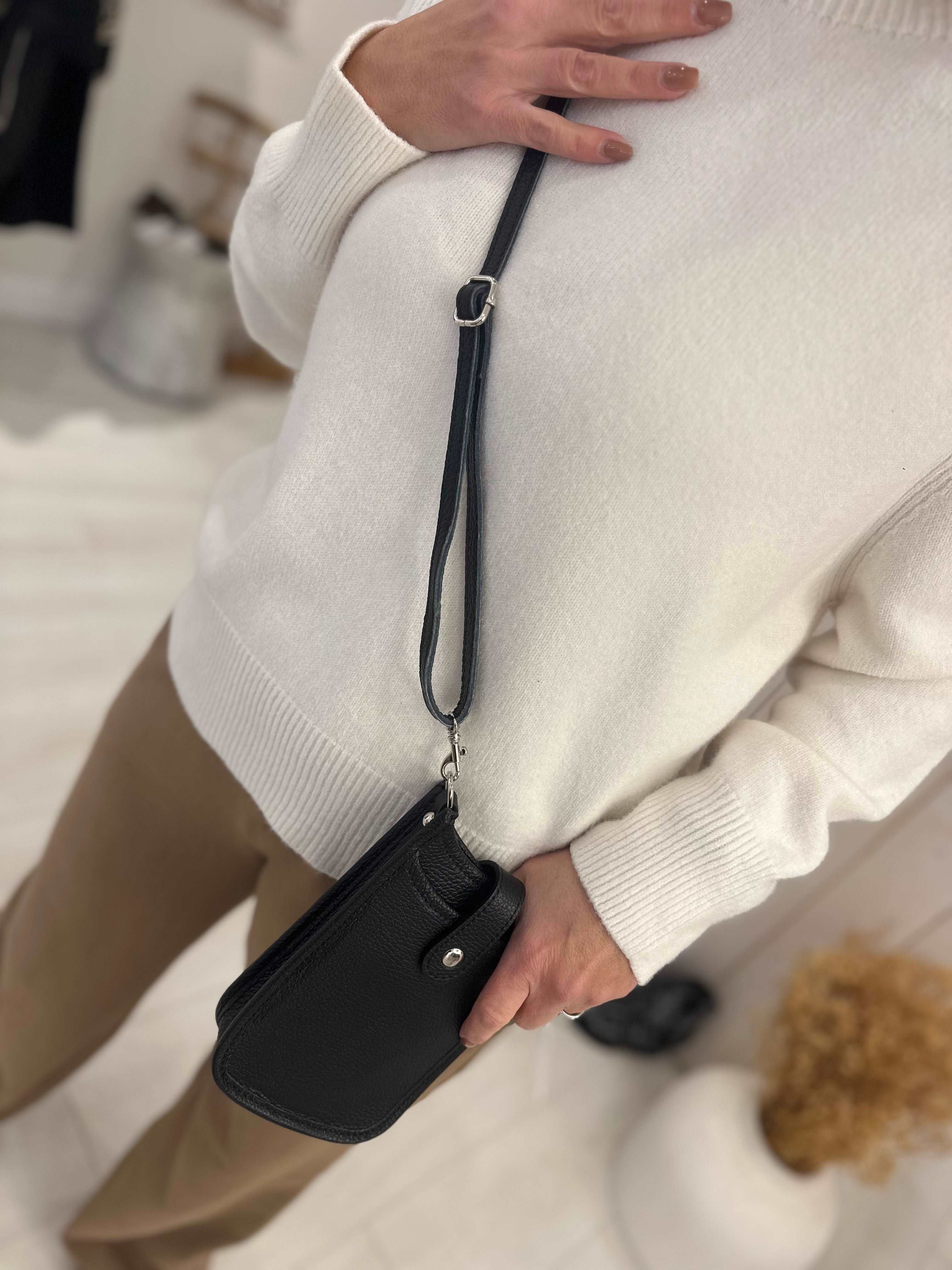 Leather Crossbody Phone Bag