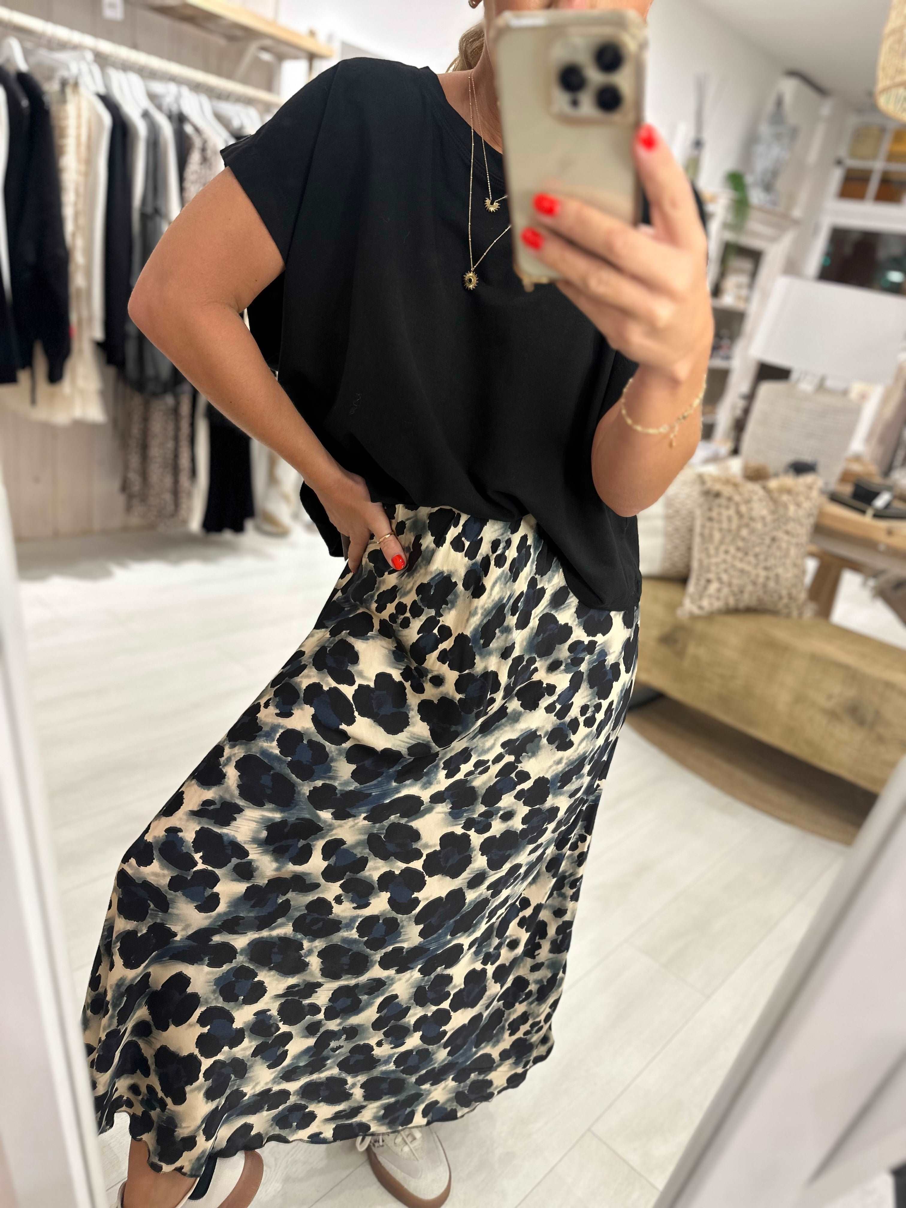 Lydia Bold Leopard Skirt