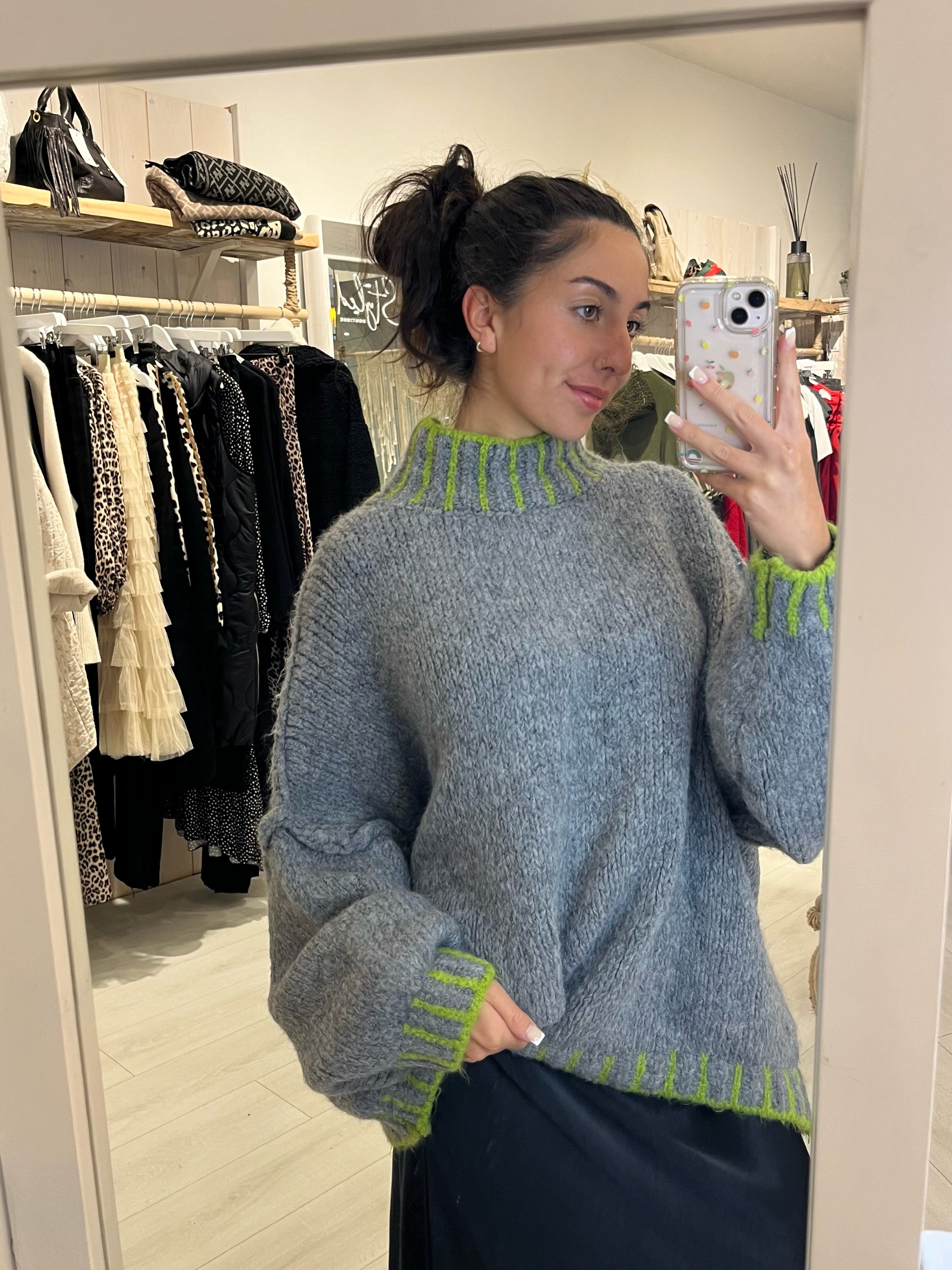 Nadia Exposed Hem Knit