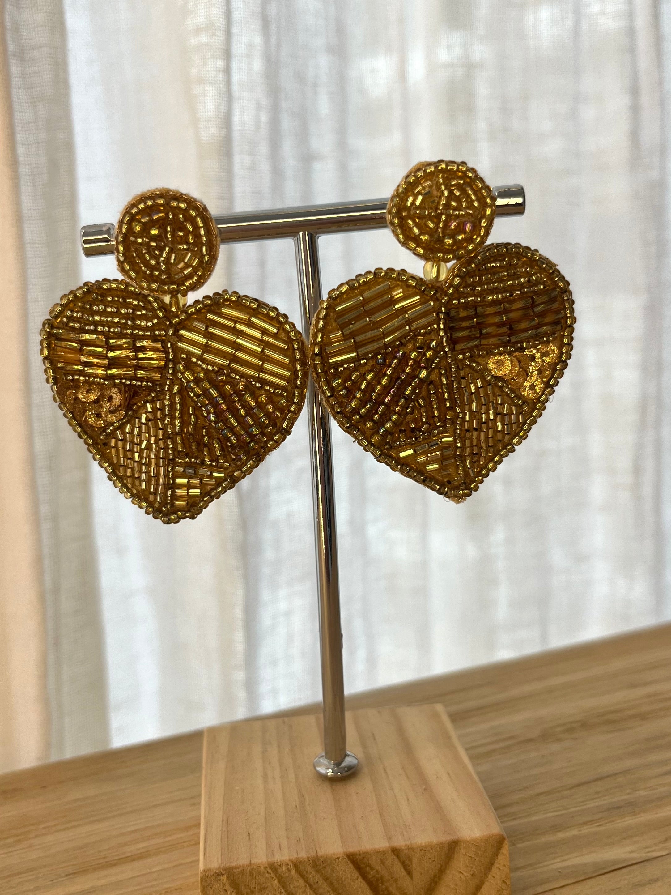 My Doris - Dangle Heart Earring