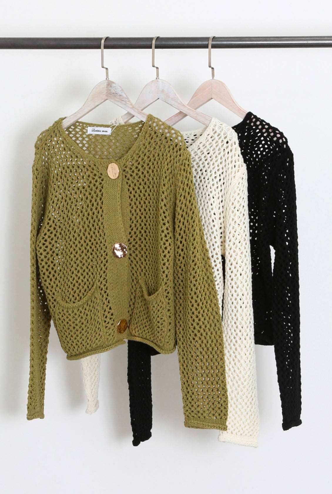 Knitted Gold Button Cardi