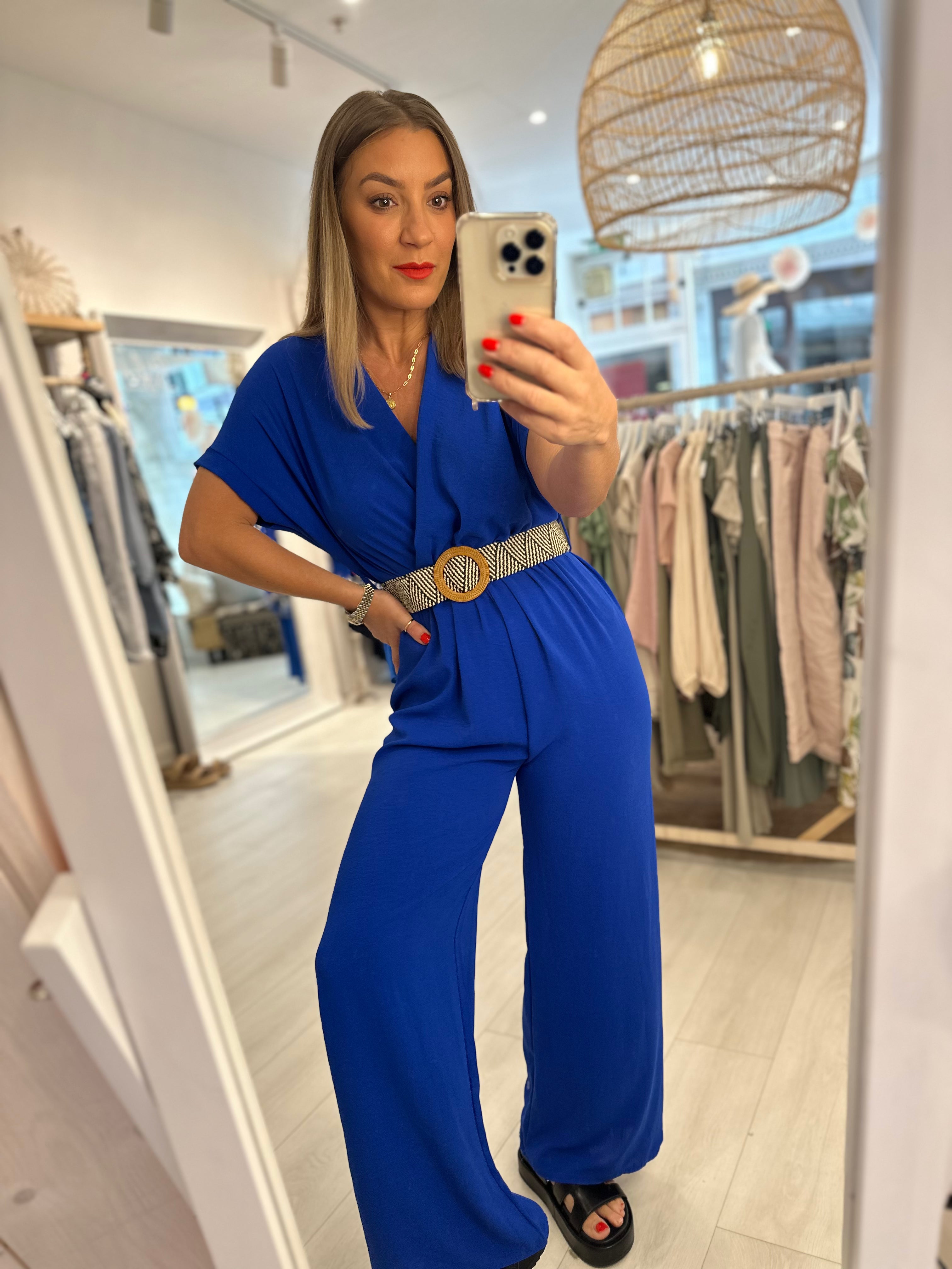 Harmony Belted Jumpsuits