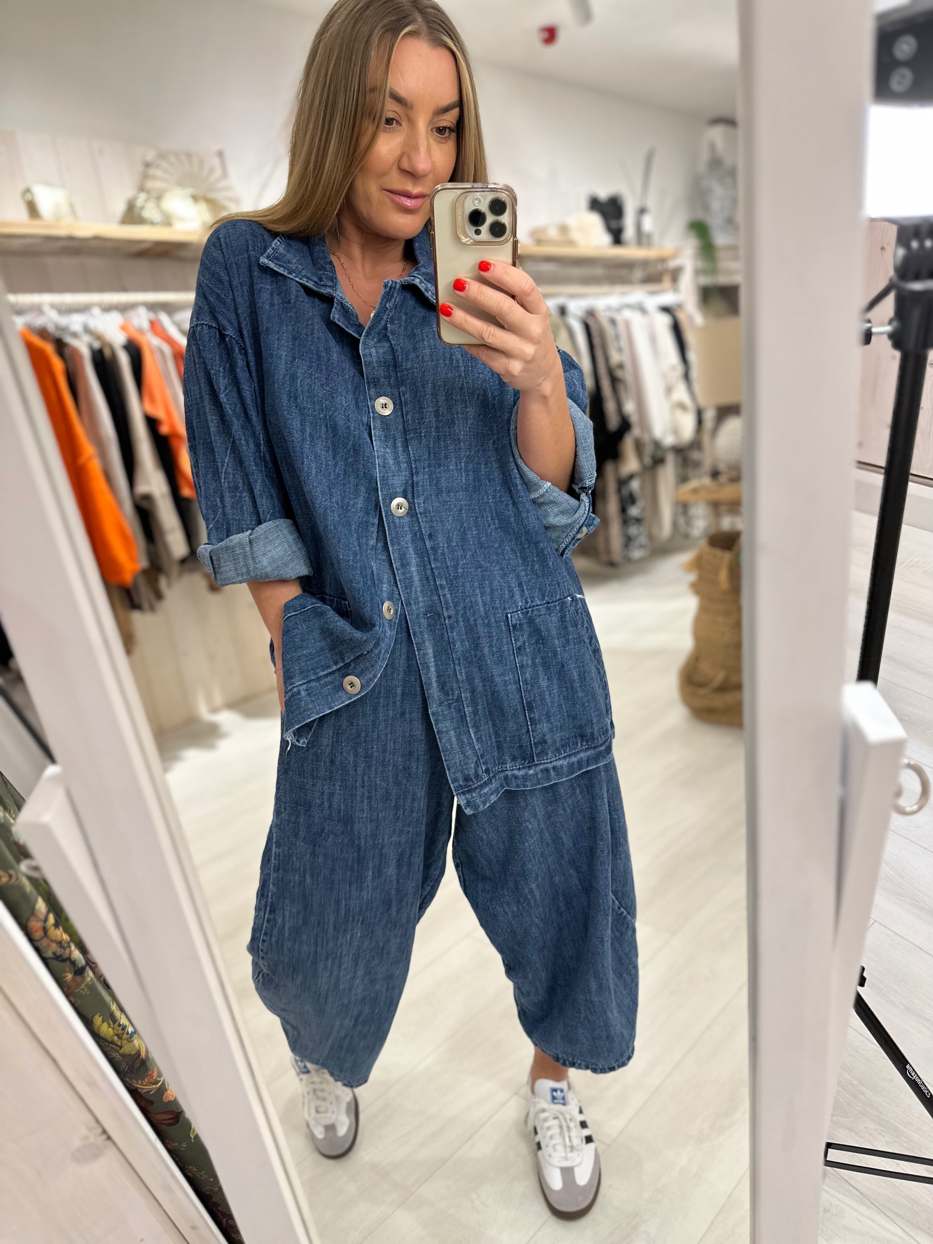 Denim Cocoon Pants