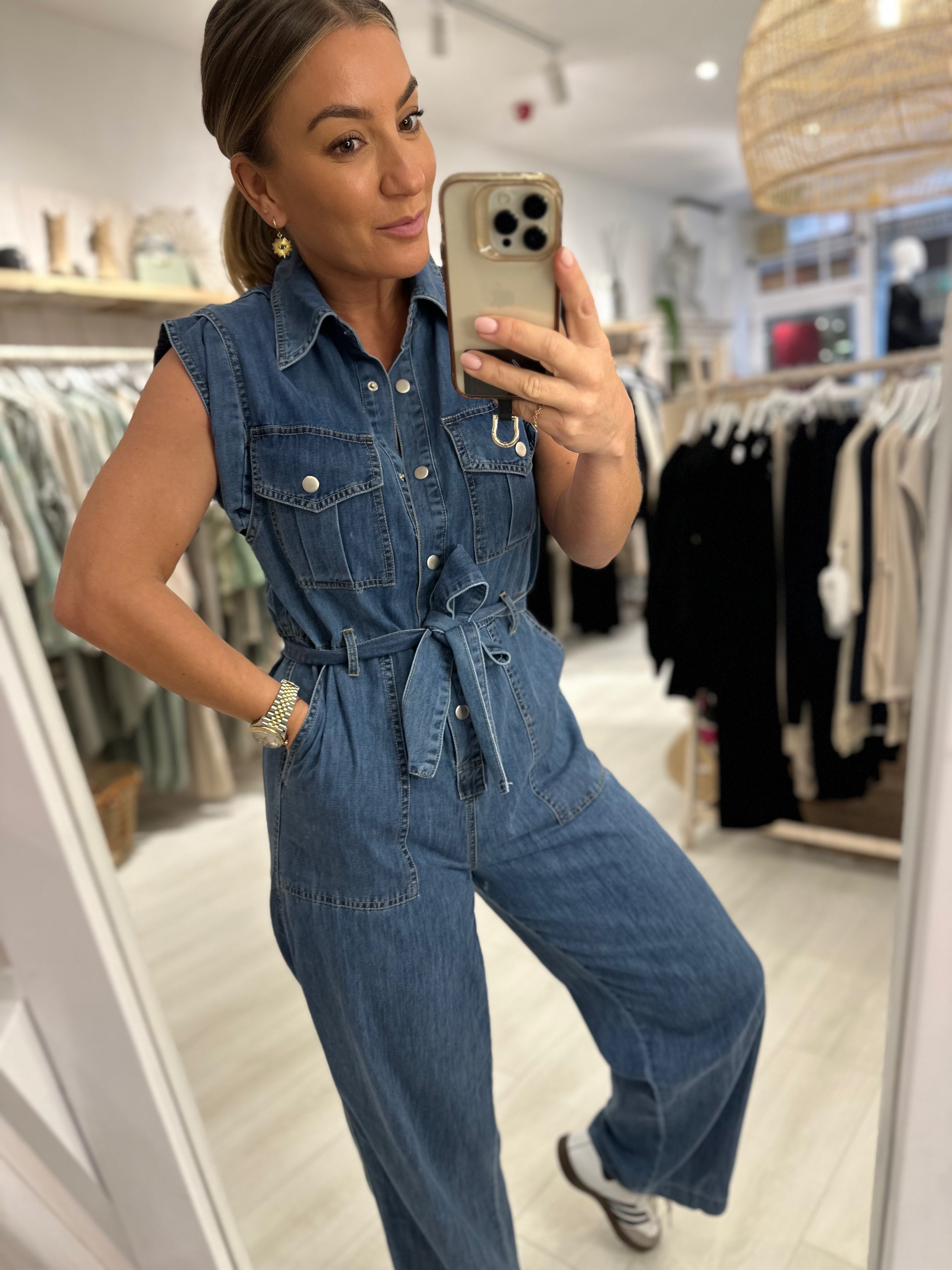 Luxe Denim Jumpsuit