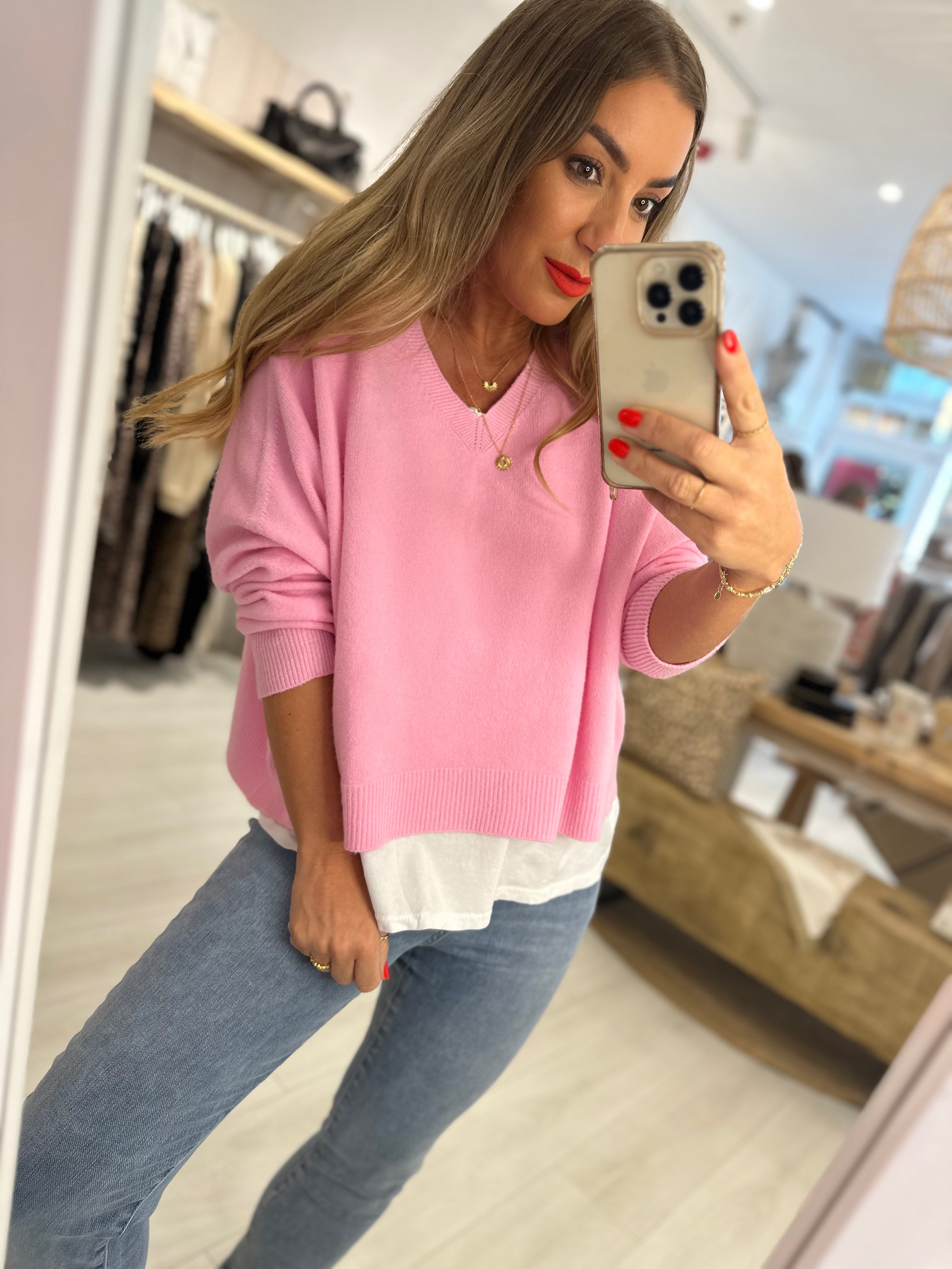 Luxe V-neck Knit