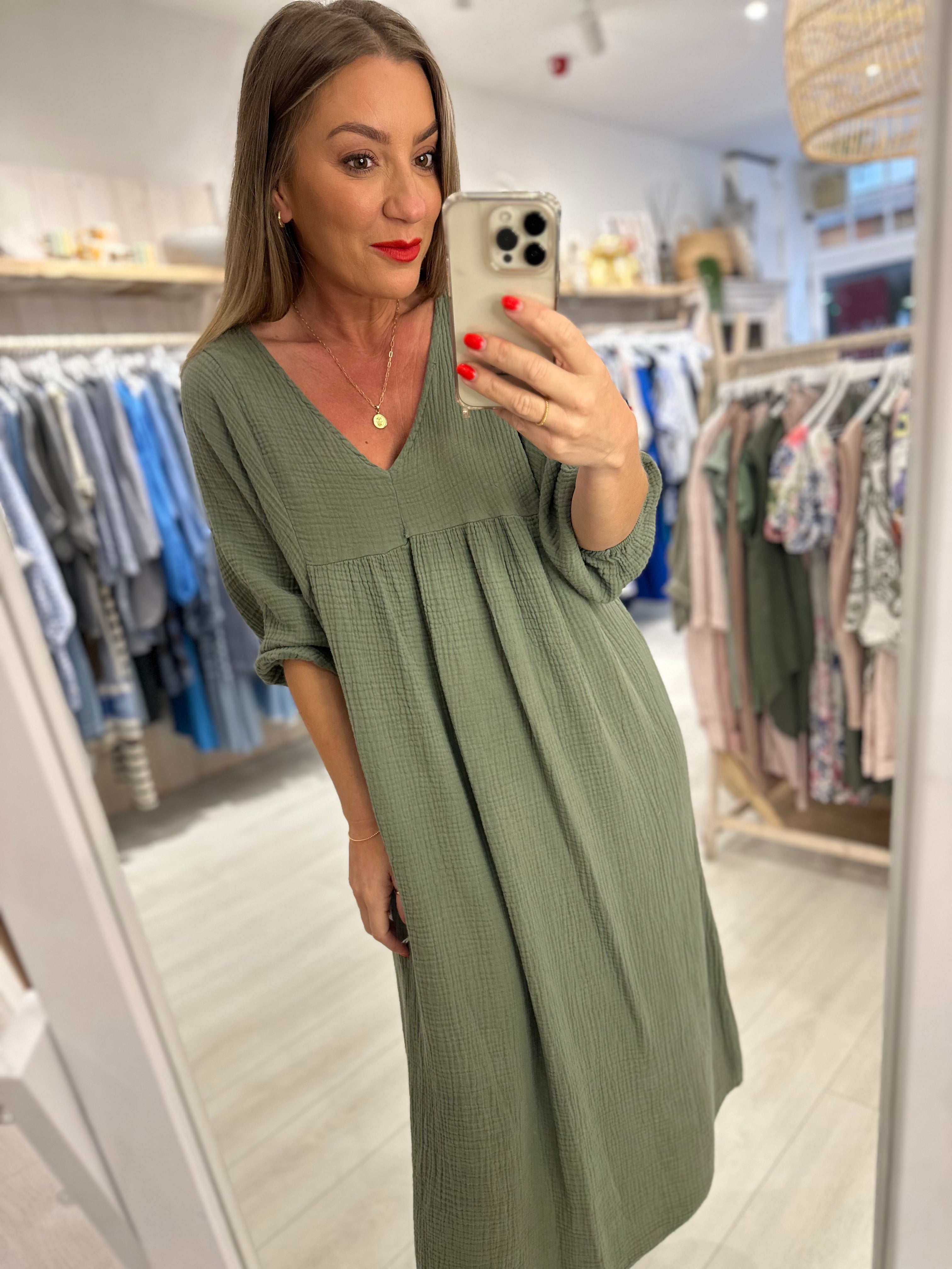 Giorgia Waffle Dress