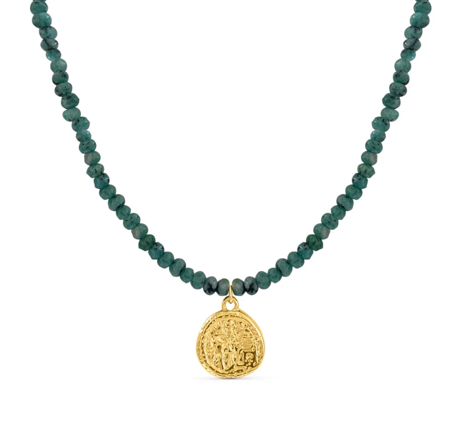 Azurite Medallion Necklace