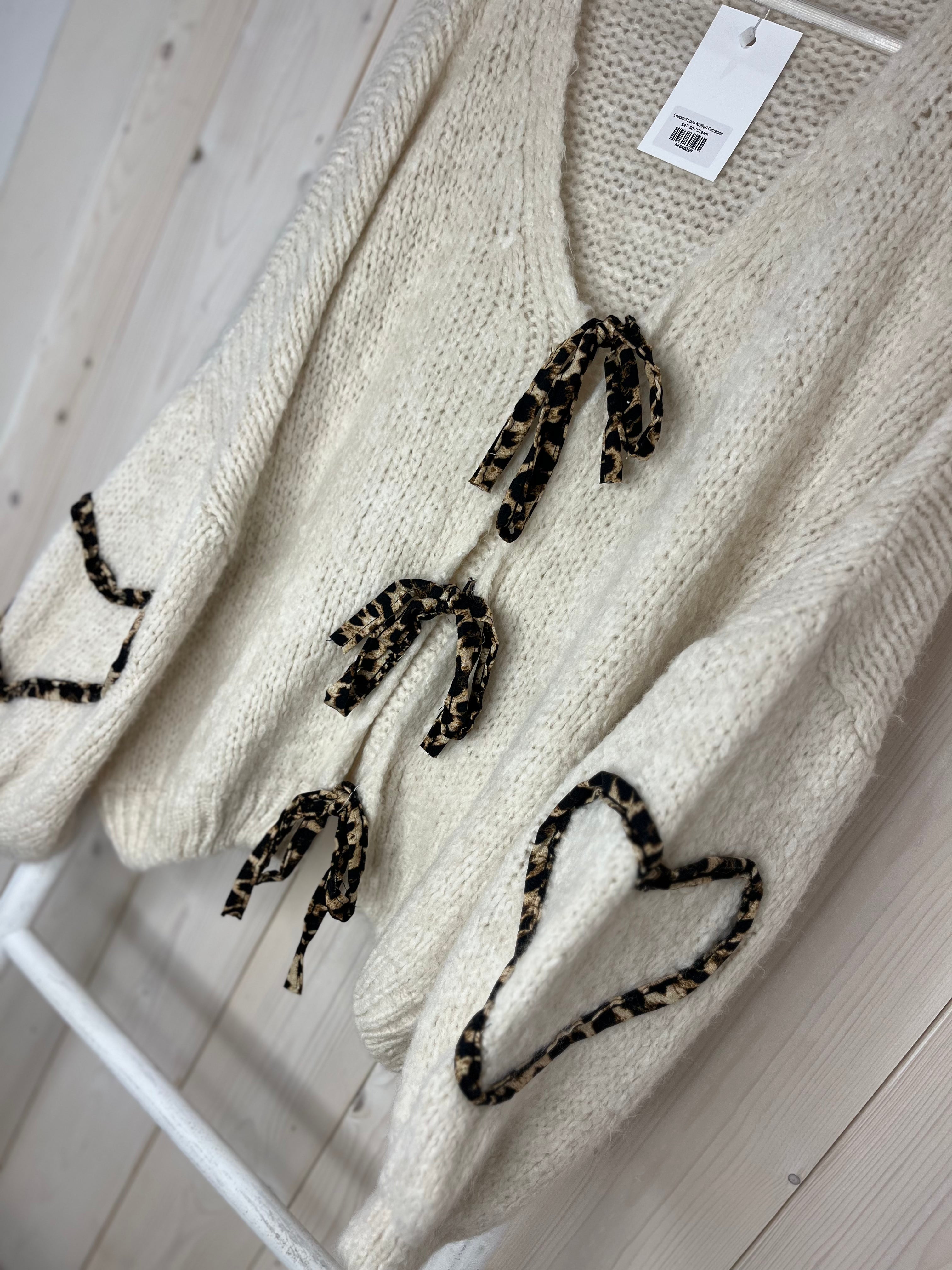 Leopard Love Knitted Cardigan