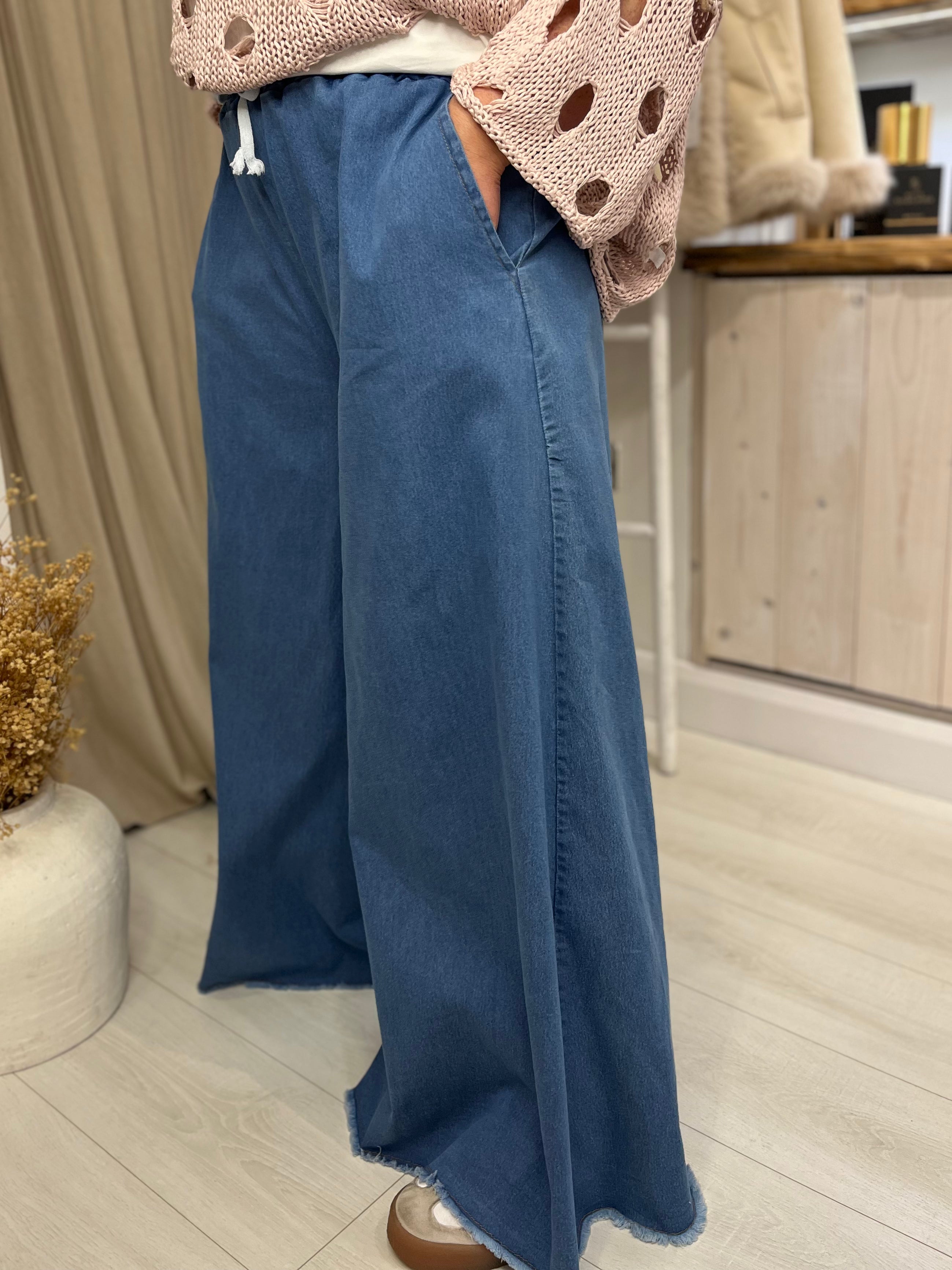 Skylar Super Wide Leg Palazzo Trousers