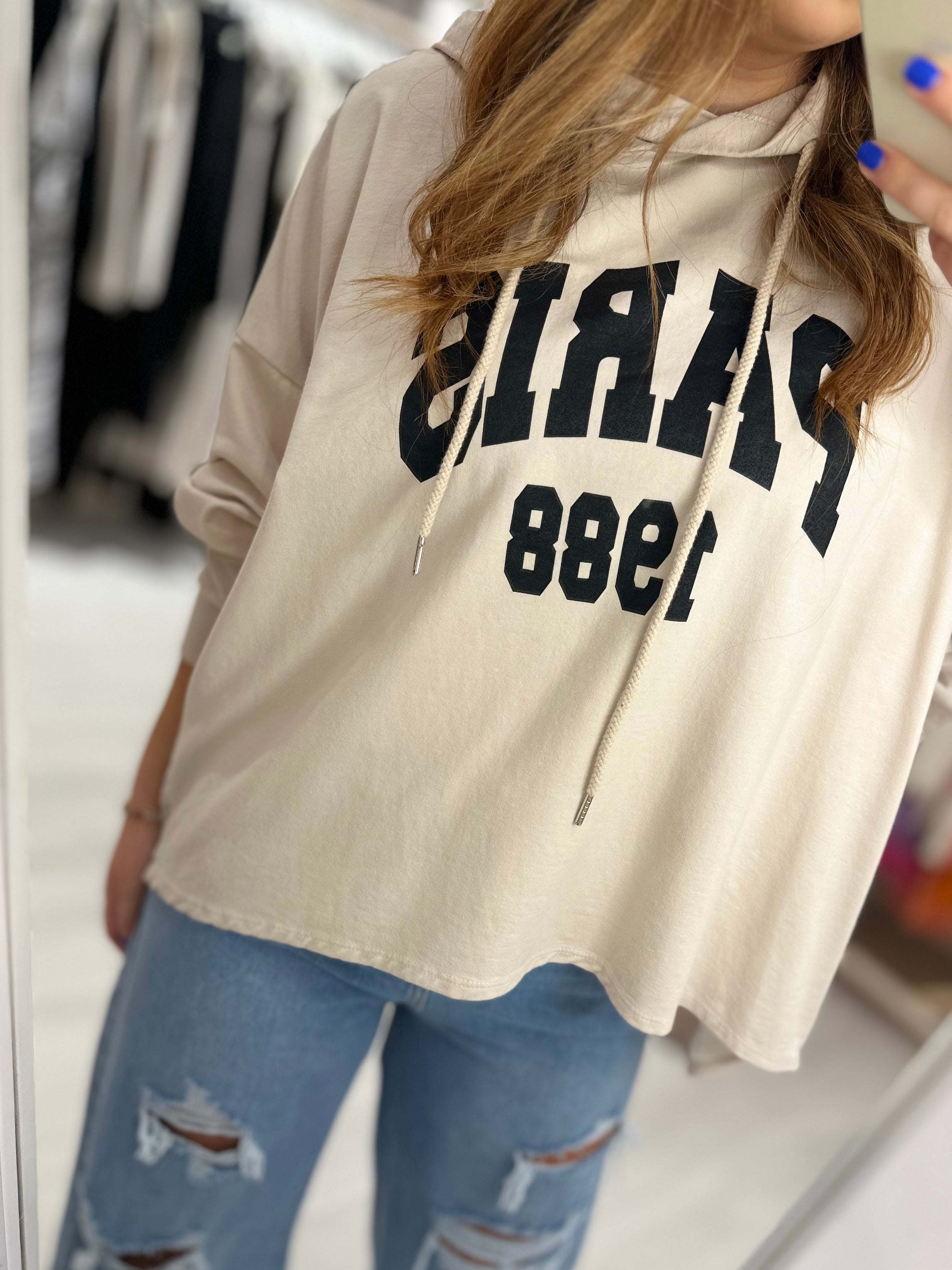 Paris Graphic Hooded Sweat