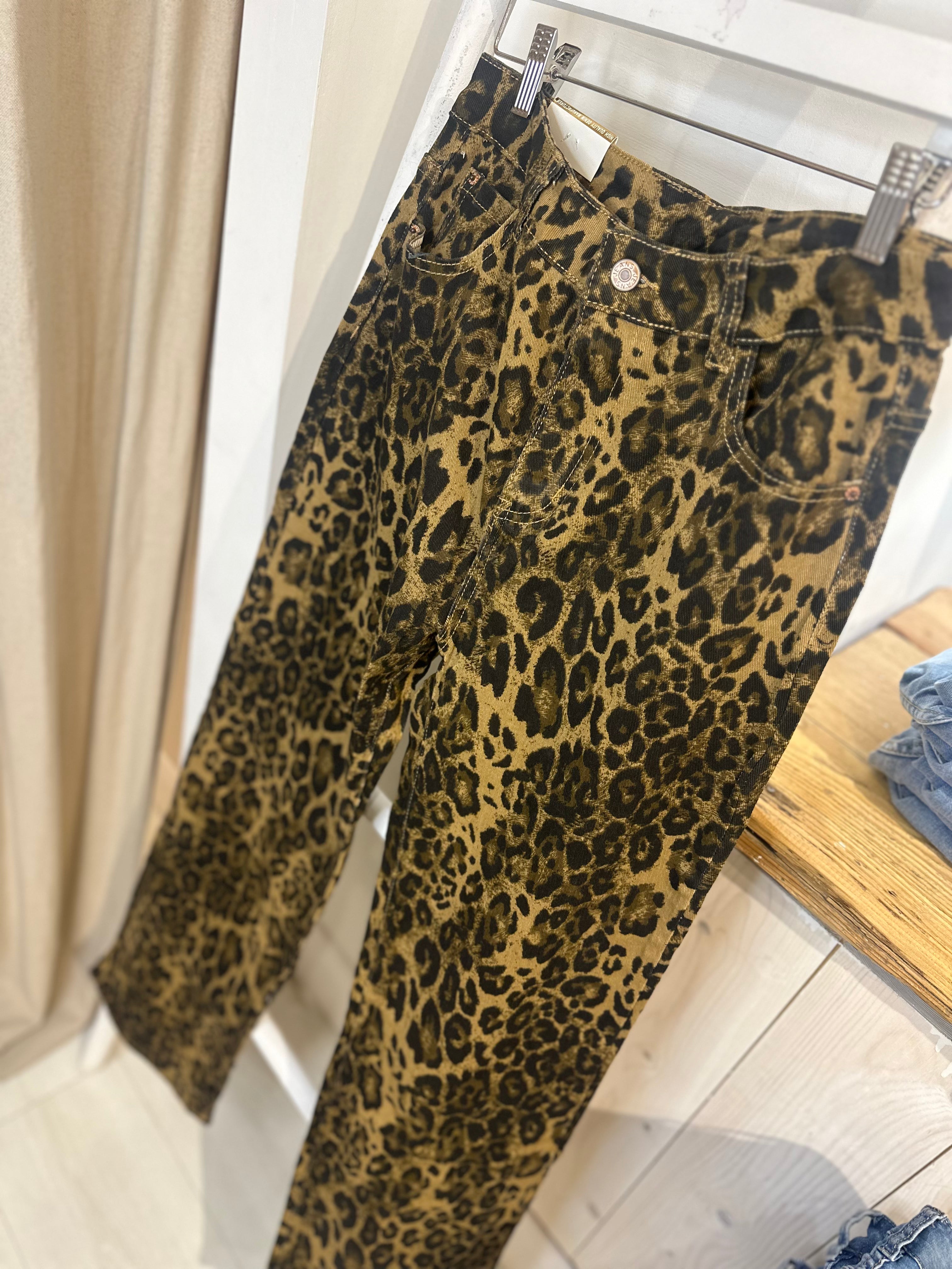 Leopard Print Jeans