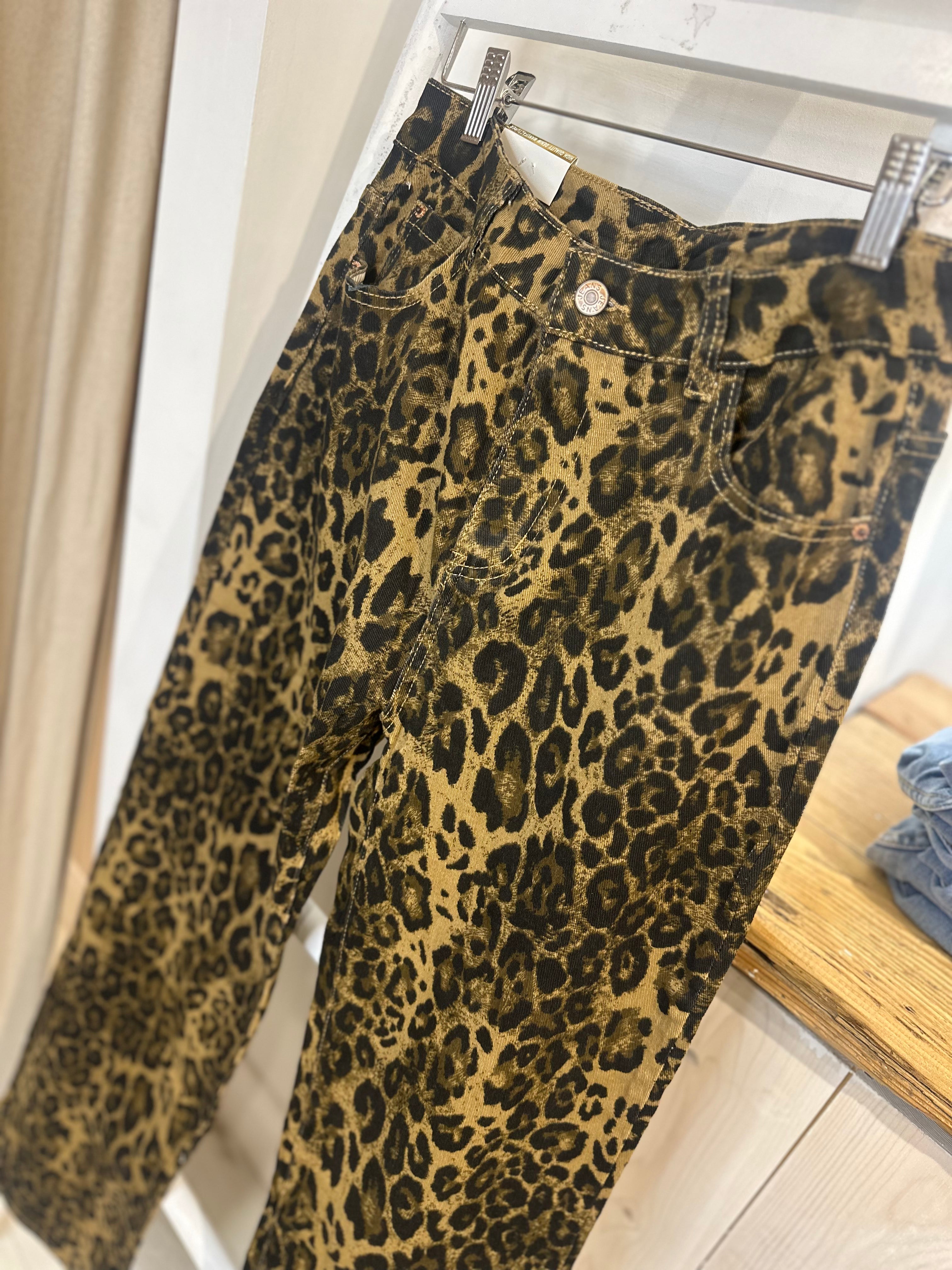 Leopard Print Jeans