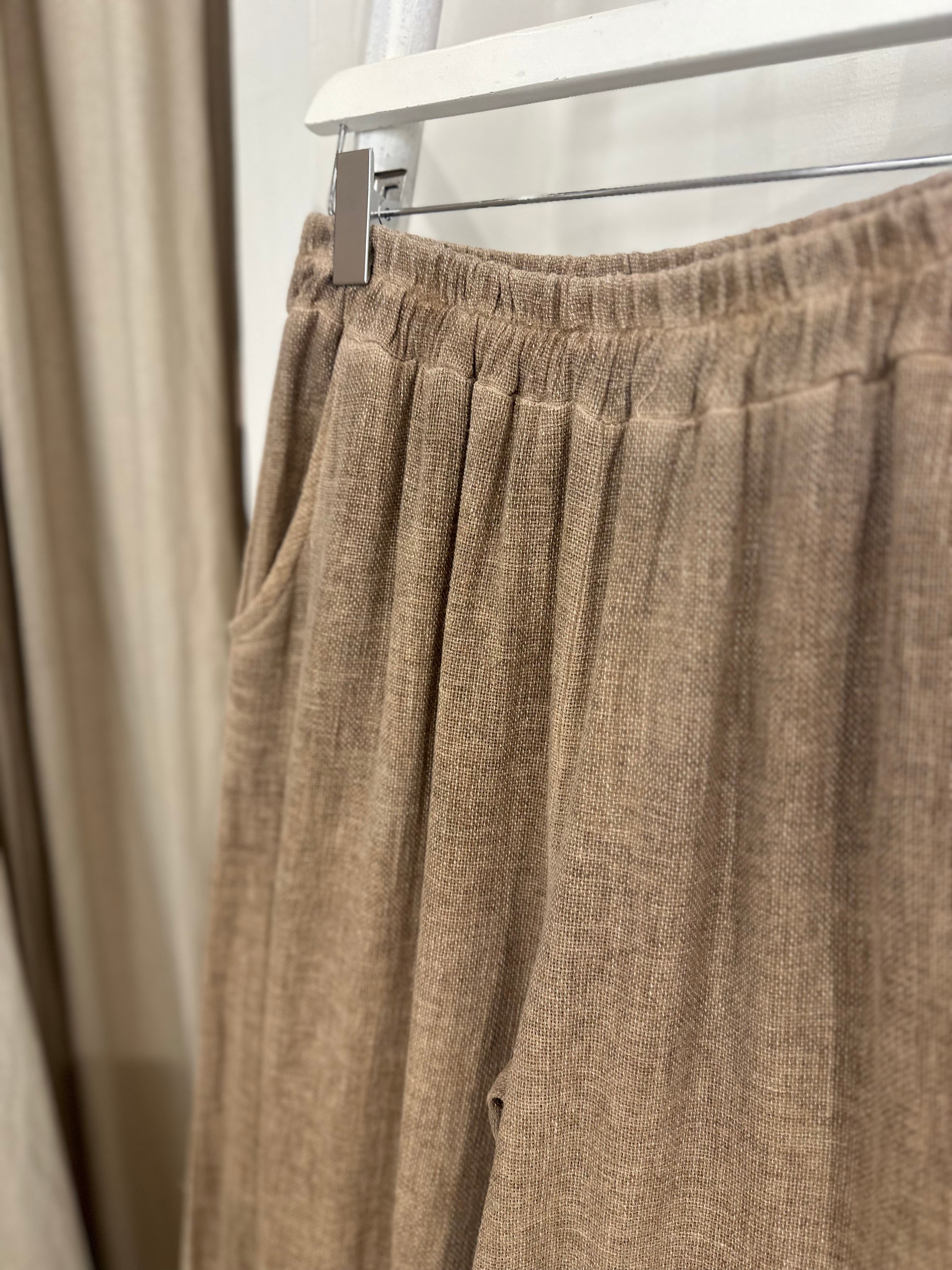 Carolta Cheesecloth Wide Leg Trouser