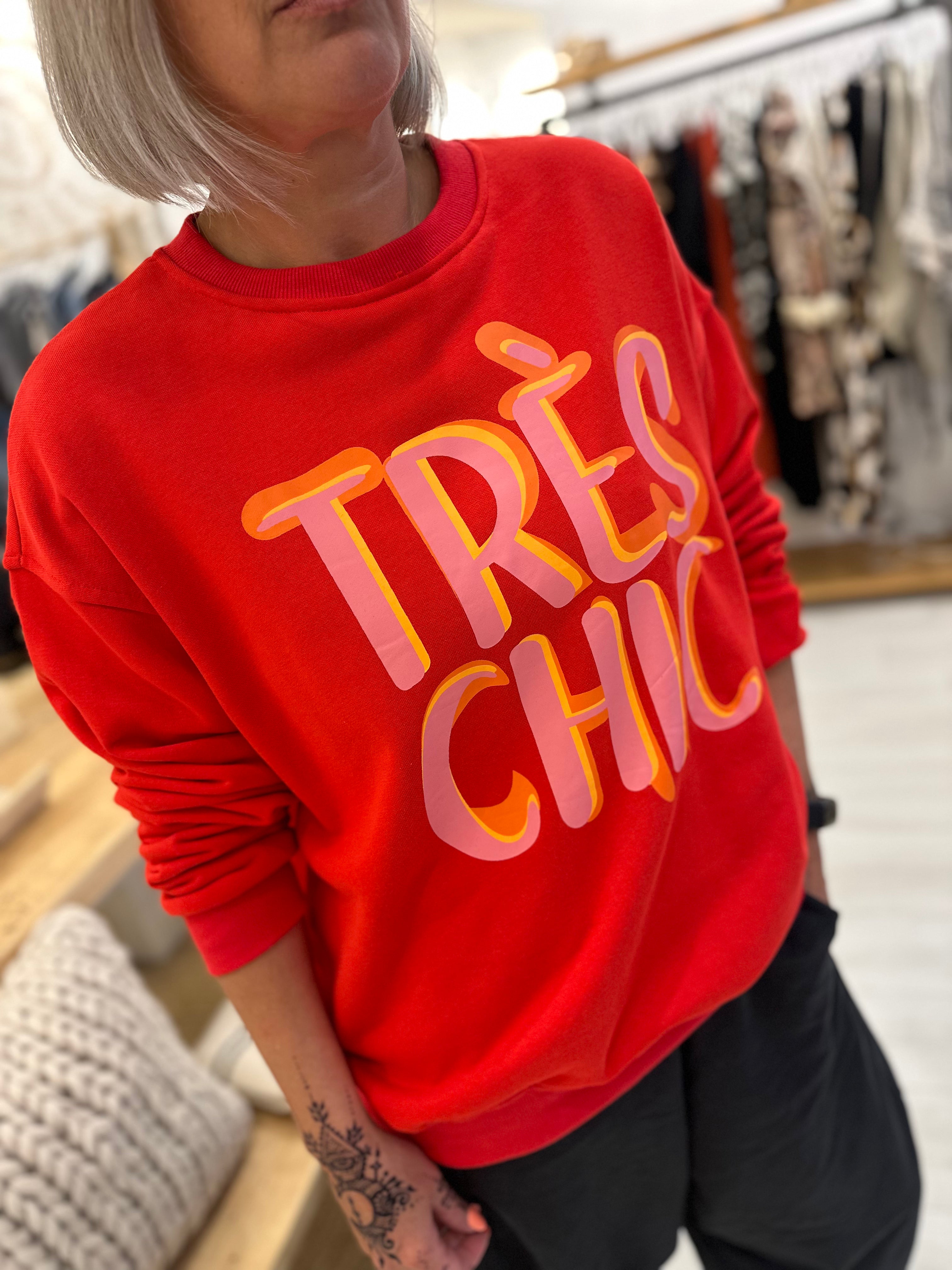 'Tres Chic' Graphic Sweater