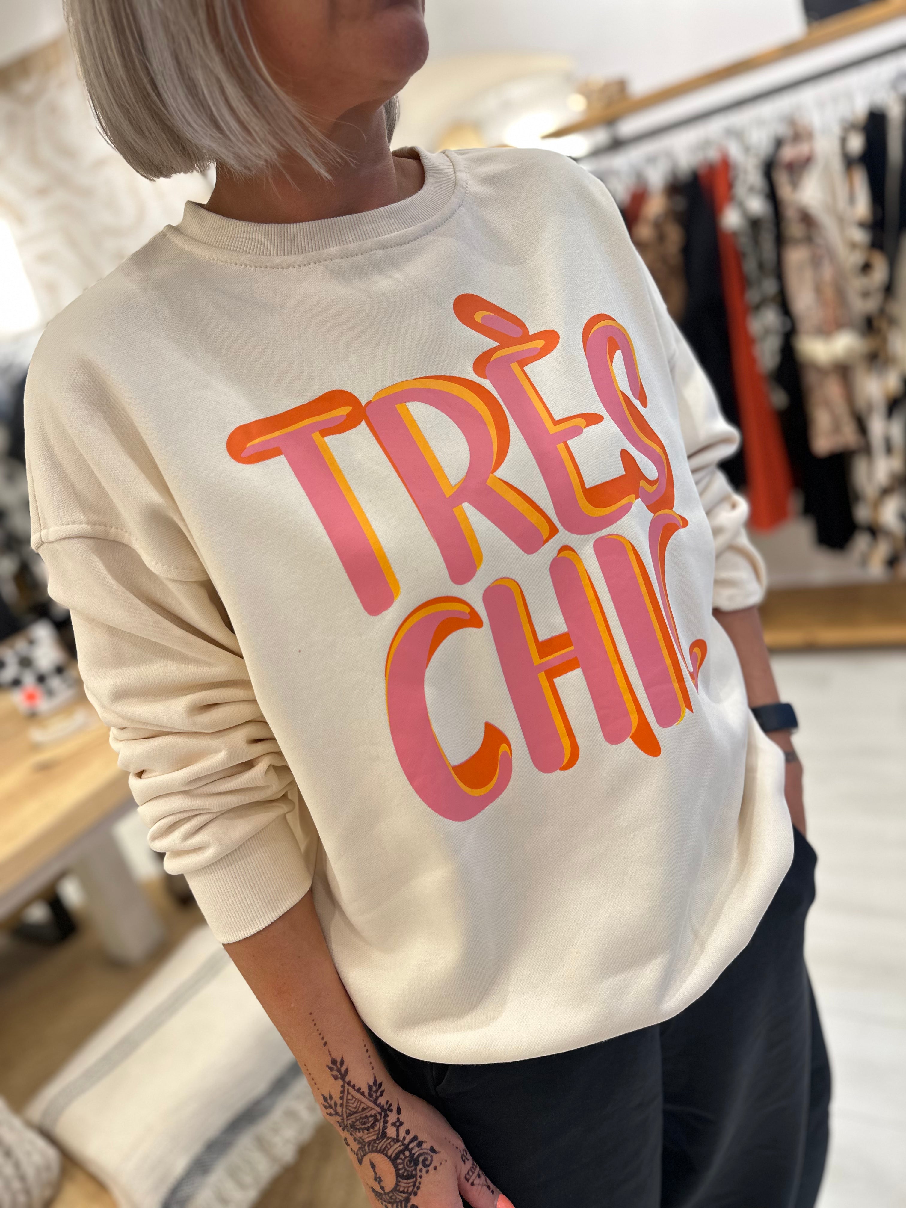 'Tres Chic' Graphic Sweater