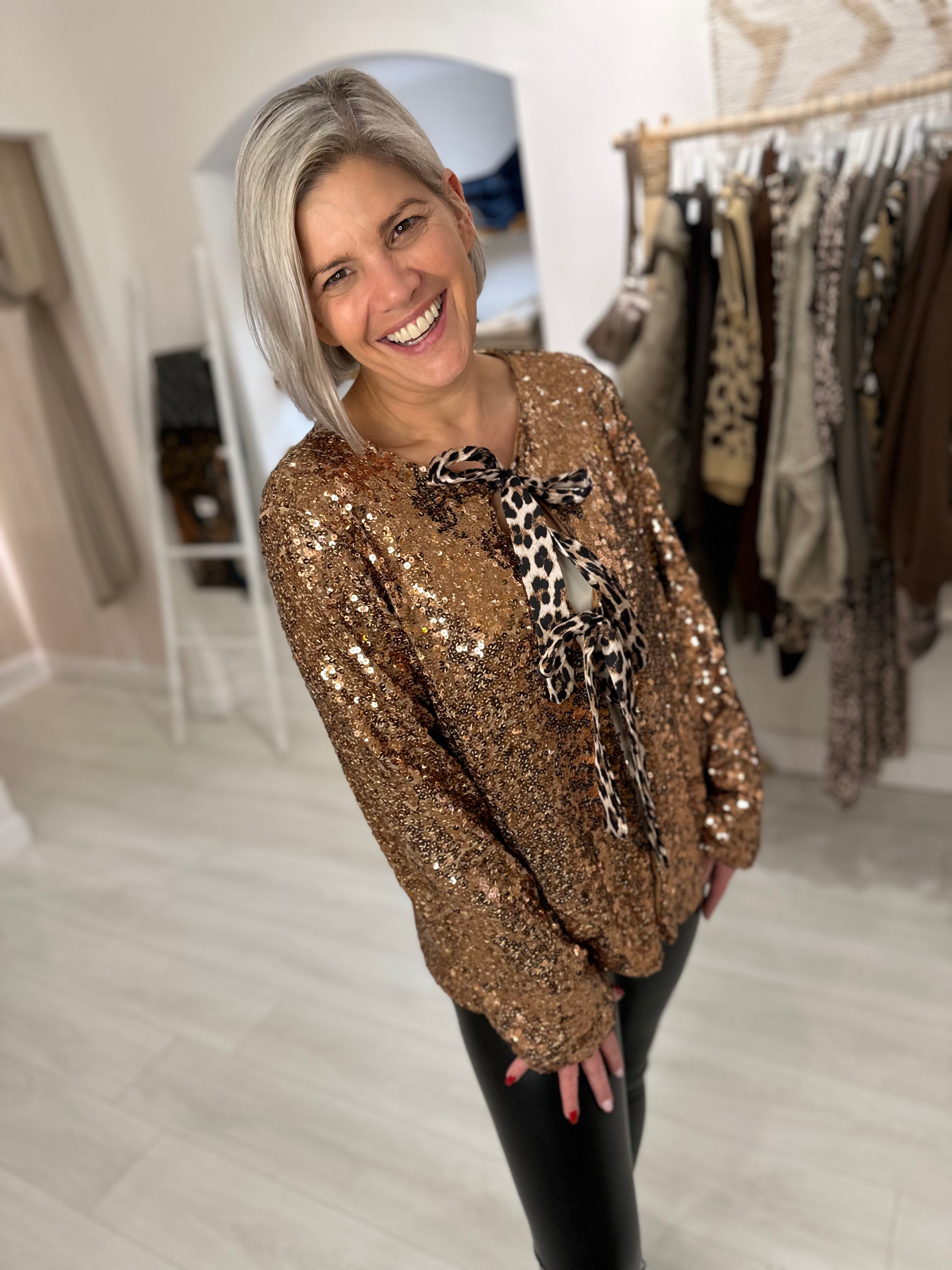 Cassie Sequin Cardigan