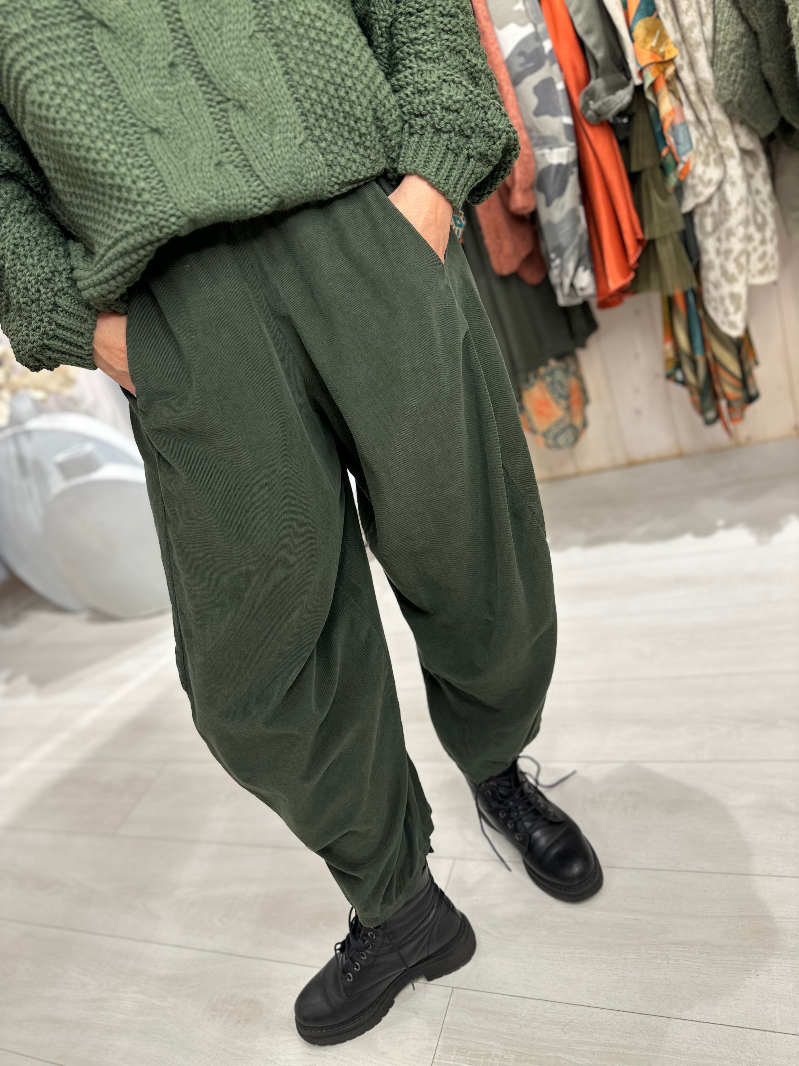 Corduroy Cocoon Pants