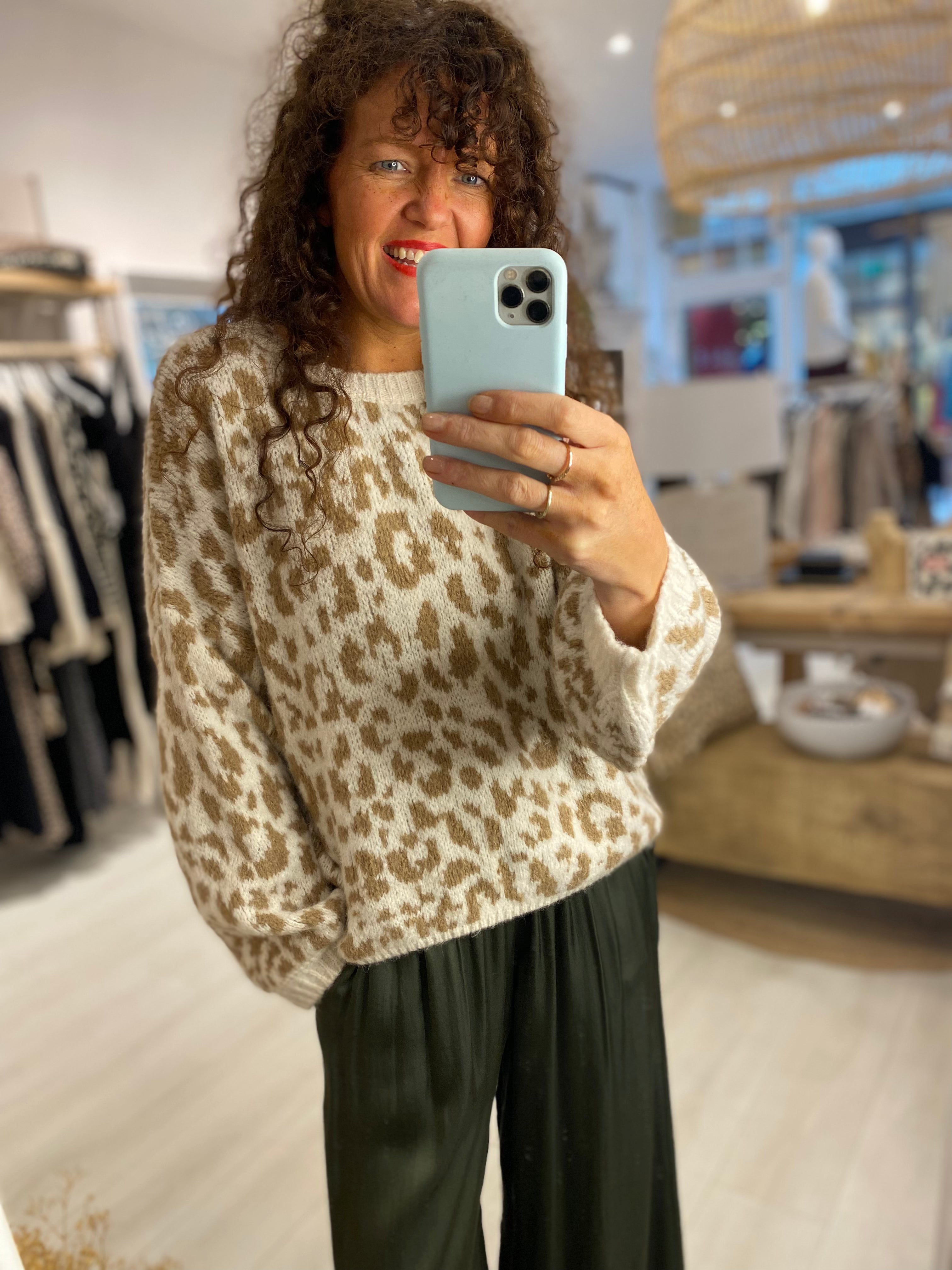 Lucy Leopard Jumper