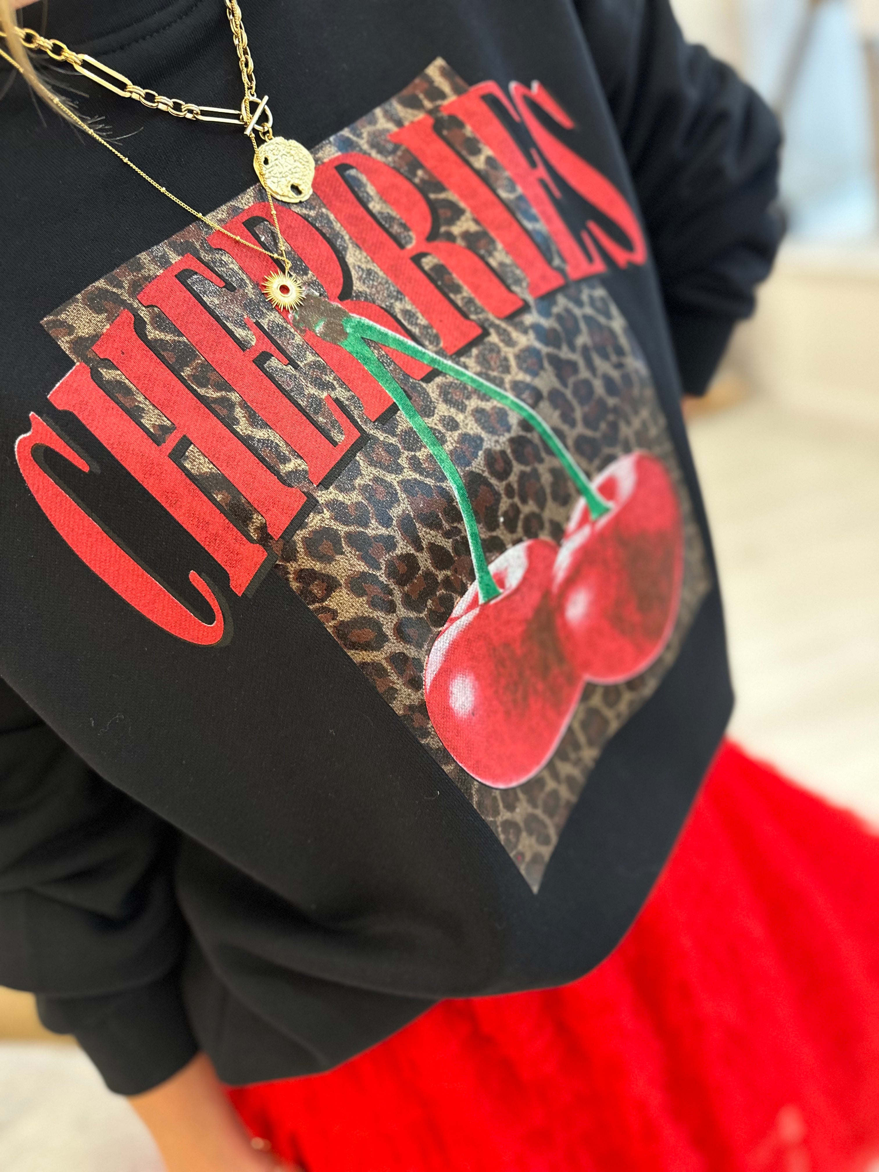 'Cherries' Graphic Sweatshirt