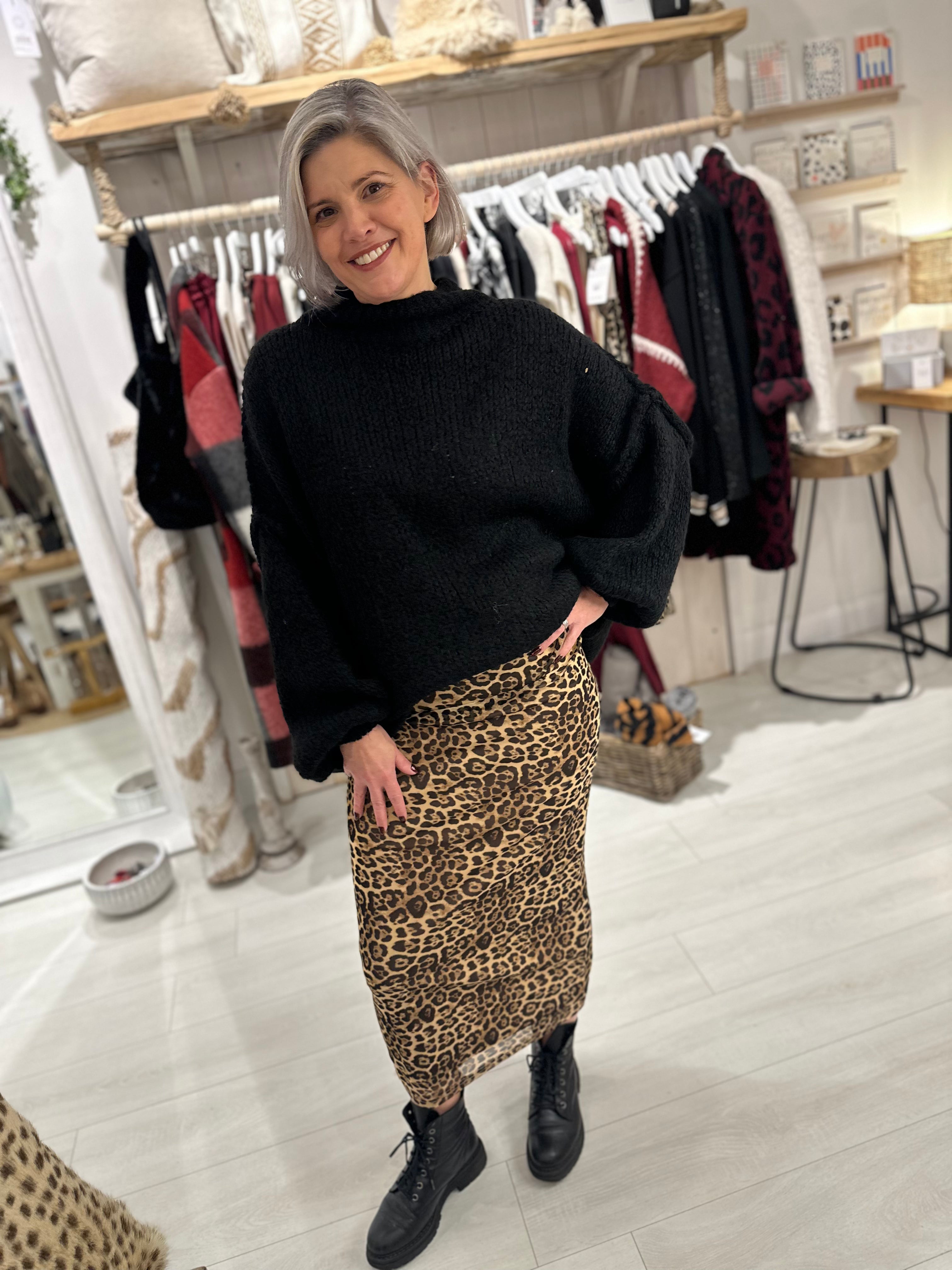 Lexi Leopard Skirt