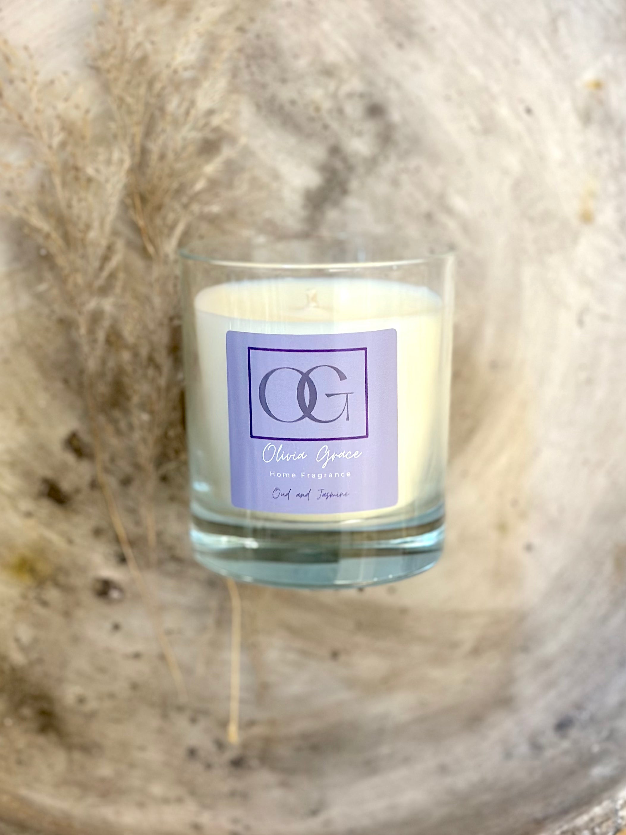 Olivia Grace Scented Candle Oud & Jasmine